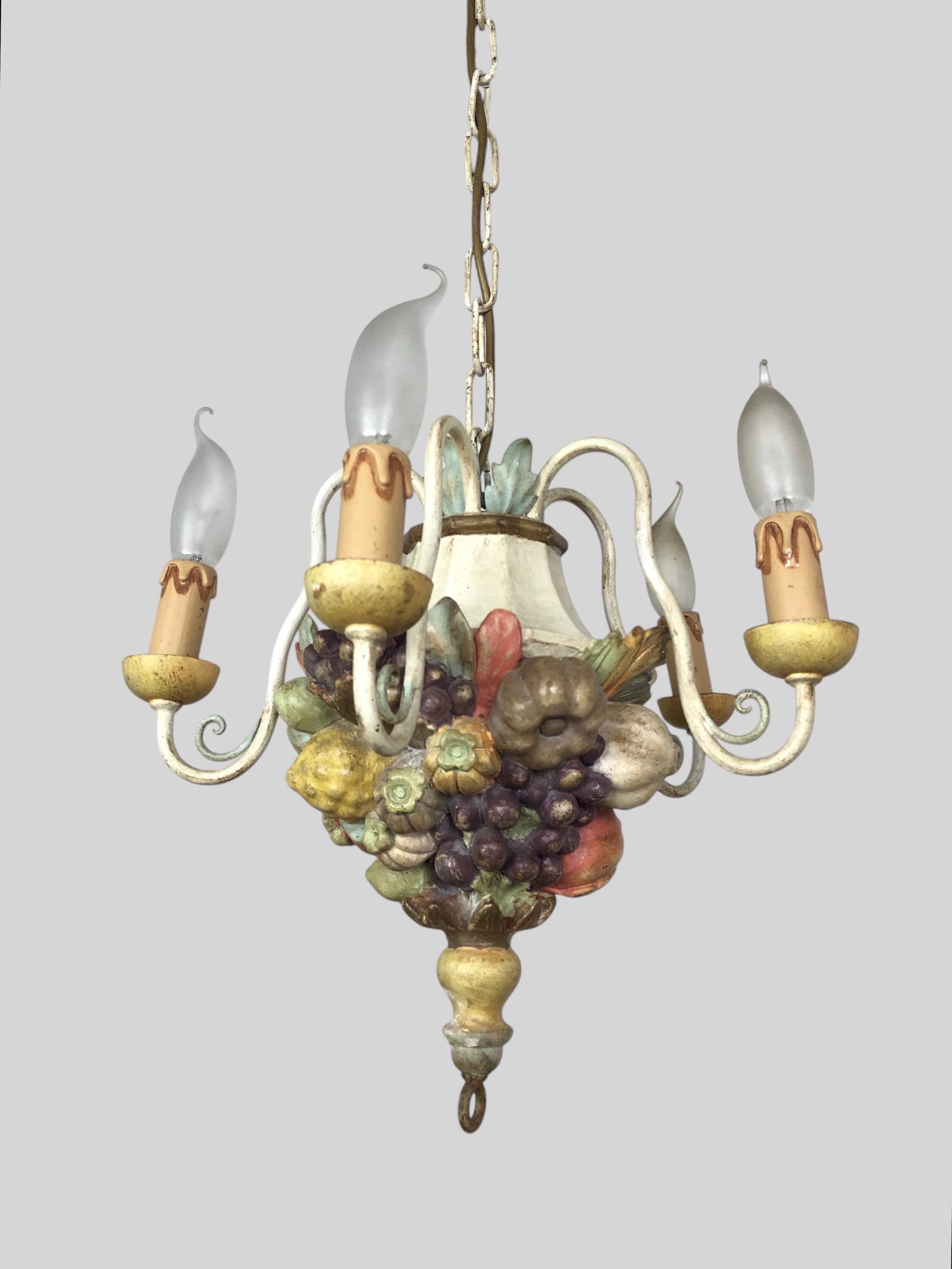 Florentine Chandelier & Matching Wall Light Fruit Cluster (1 of 15)
