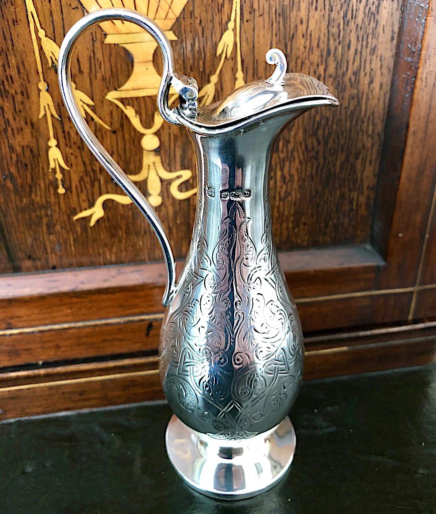 Attractive Miniature Silver Ewer Sheffield 1913 (1 of 6)