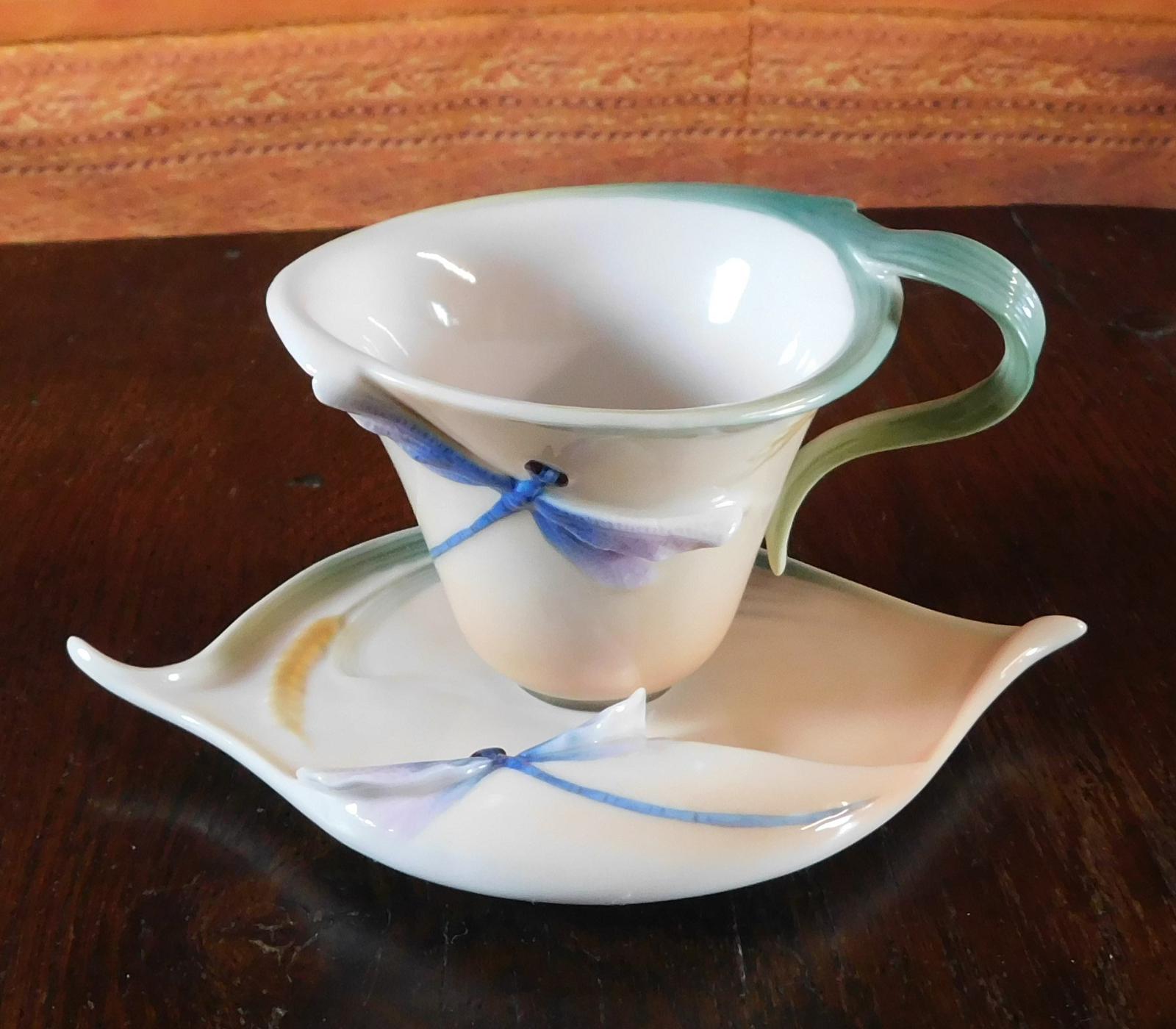 Dragonfly Cup & Saucer by Jen Woo for Franz (1 of 1) Dragonfly Cup & Saucer by Jen Woo for Franz (1 of 1)