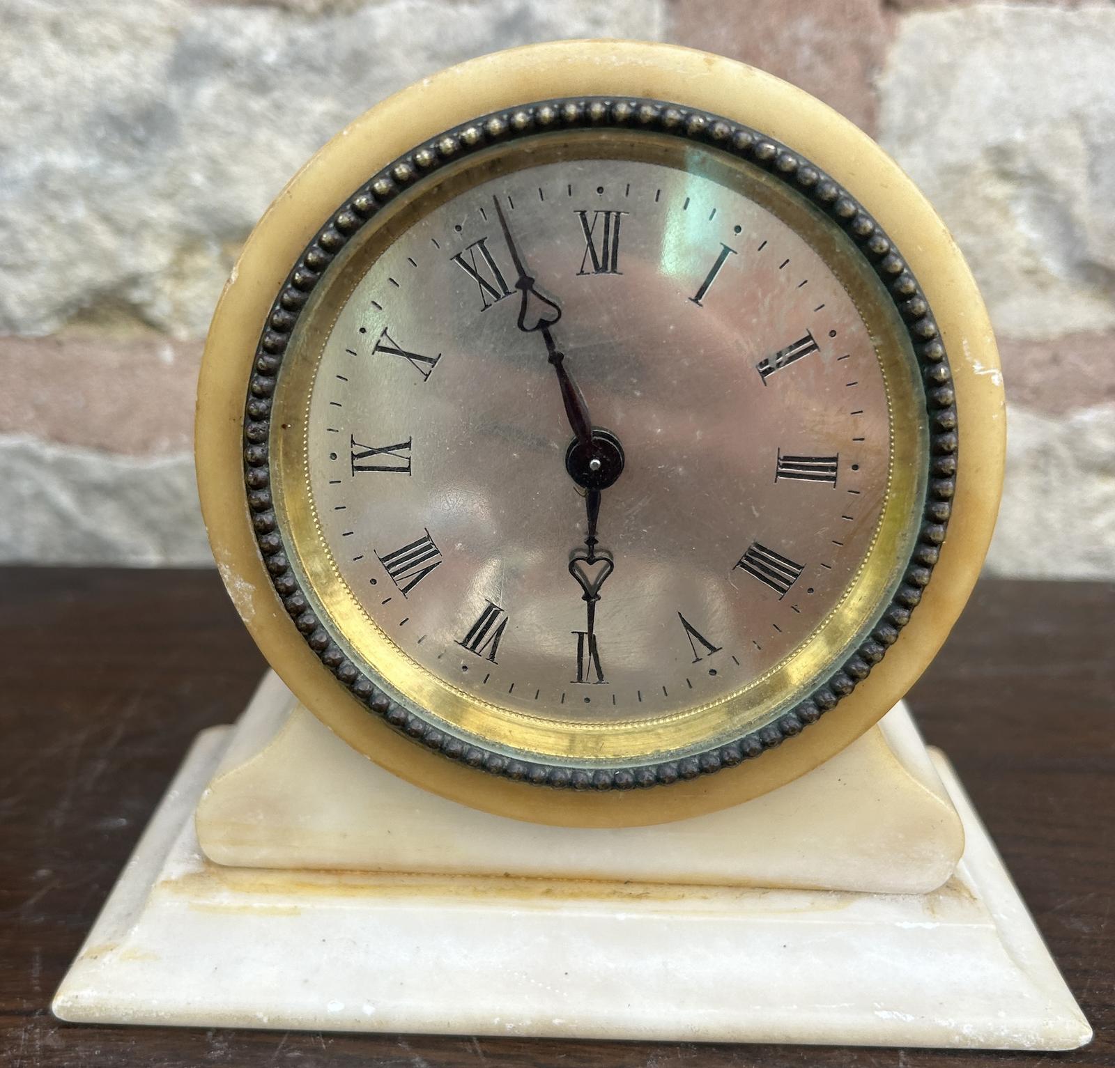 Stylish Edwardian Drum Head Mantel Clock ca.1901 (1 of 6)
