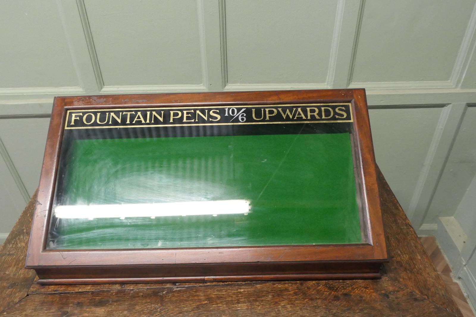 Victorian Stationer’s Retail Pen Display Cabinet, (1 of 6)