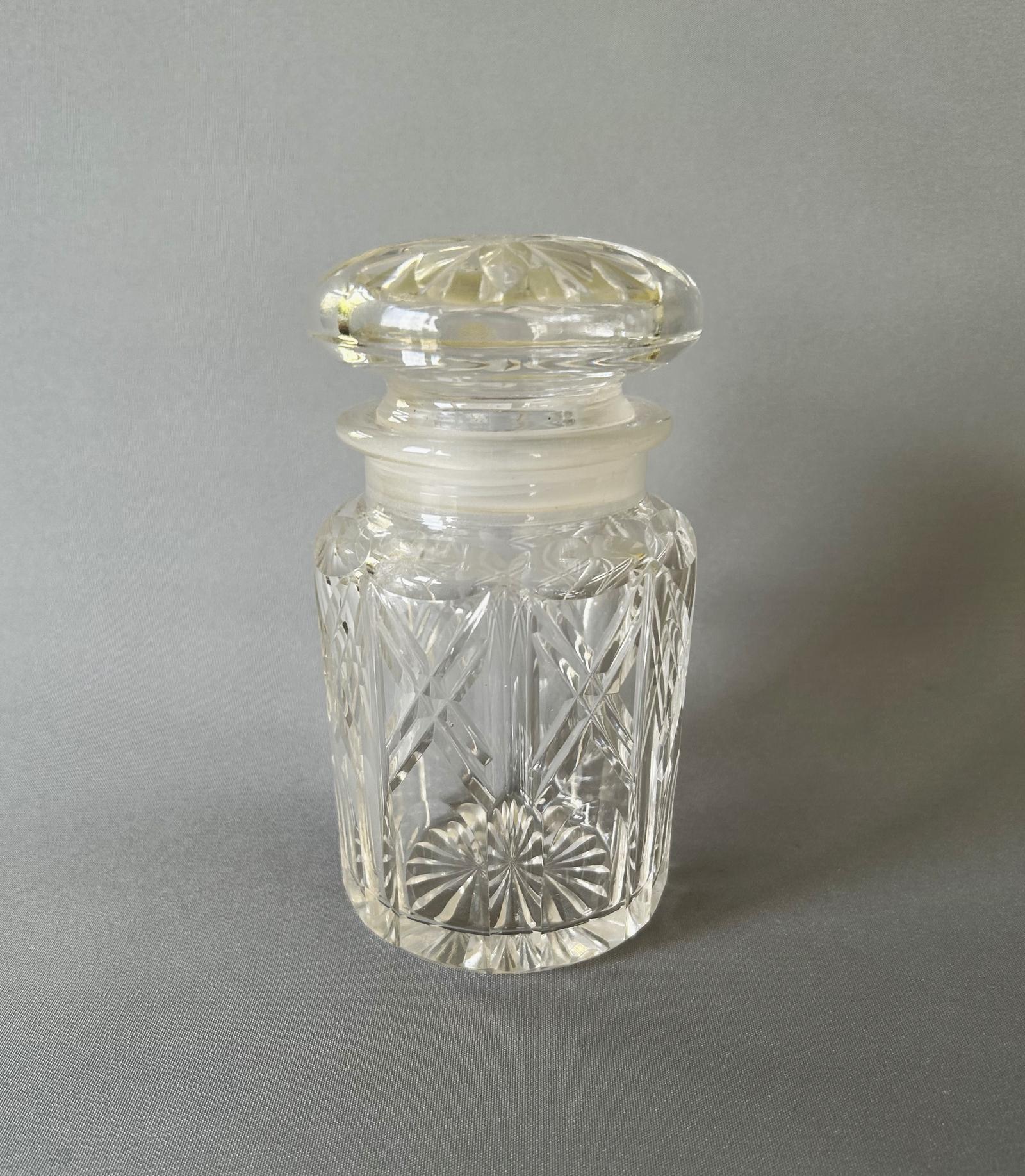 Lovely Victorian Cut Glass Pickle / Preserve Jar (1 of 7)