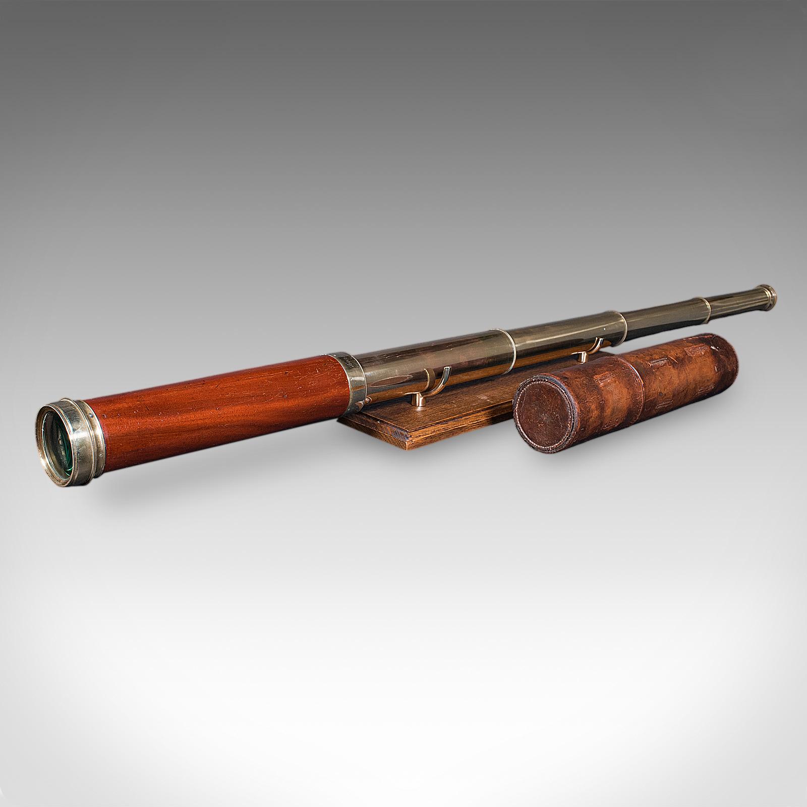 Large Antique 4 Draw Telescope, English, Maritime Spyglass - W Harris - William IV (1 of 12) Large Antique 4 Draw Telescope, English, Maritime Spyglass - W Harris - William IV (1 of 12)