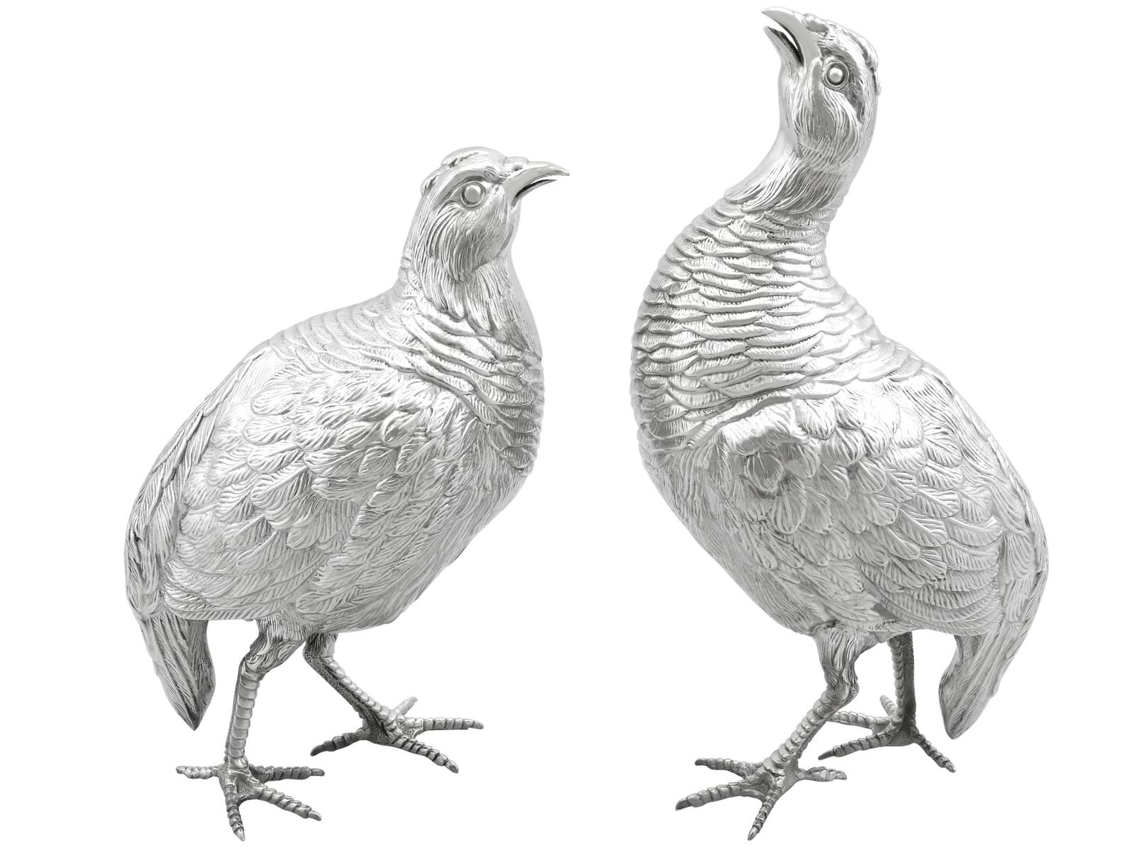 Vintage Spanish Silver Bird Figurines Circa 1970 (1 of 11)