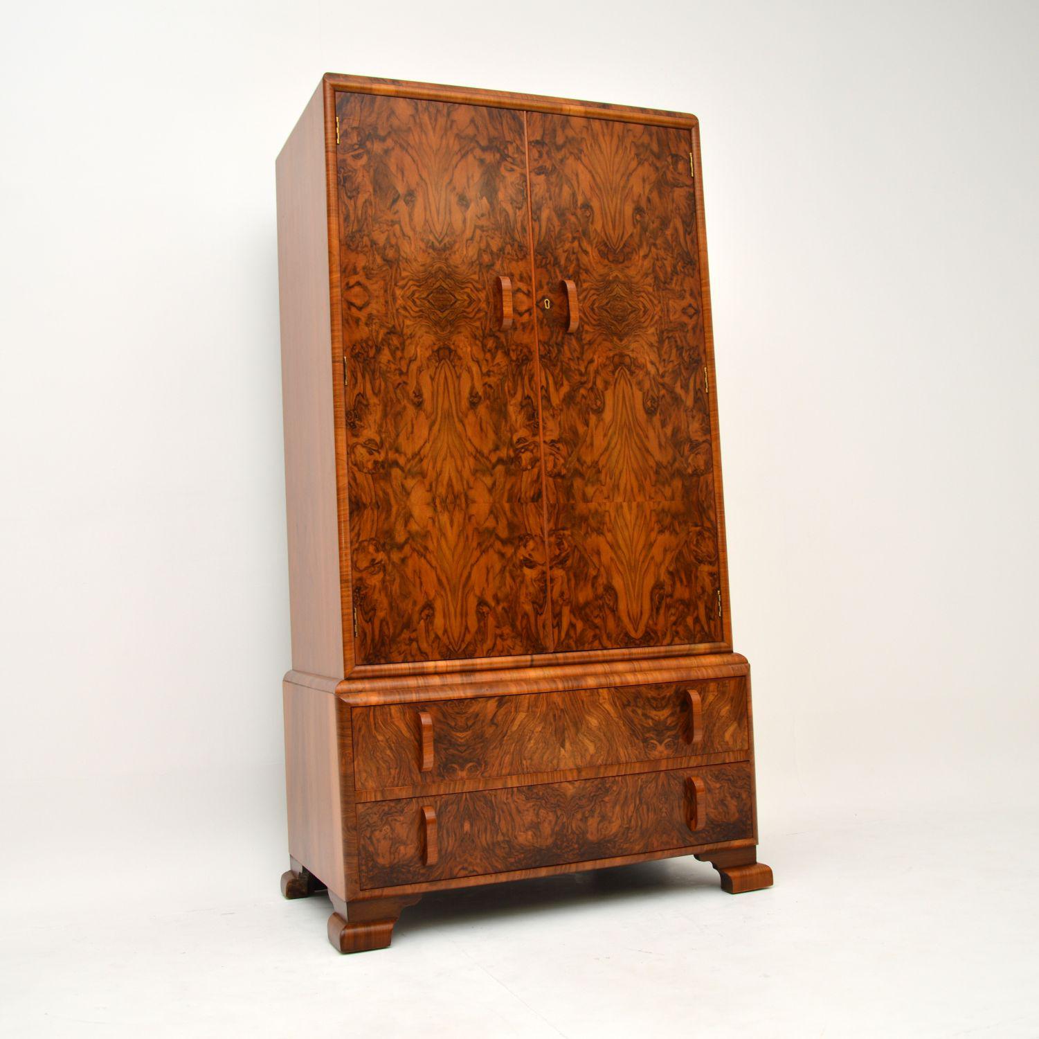 1930’s Art Deco Burr Walnut Tallboy Wardrobe (1 of 11) 1930’s Art Deco Burr Walnut Tallboy Wardrobe (1 of 11)