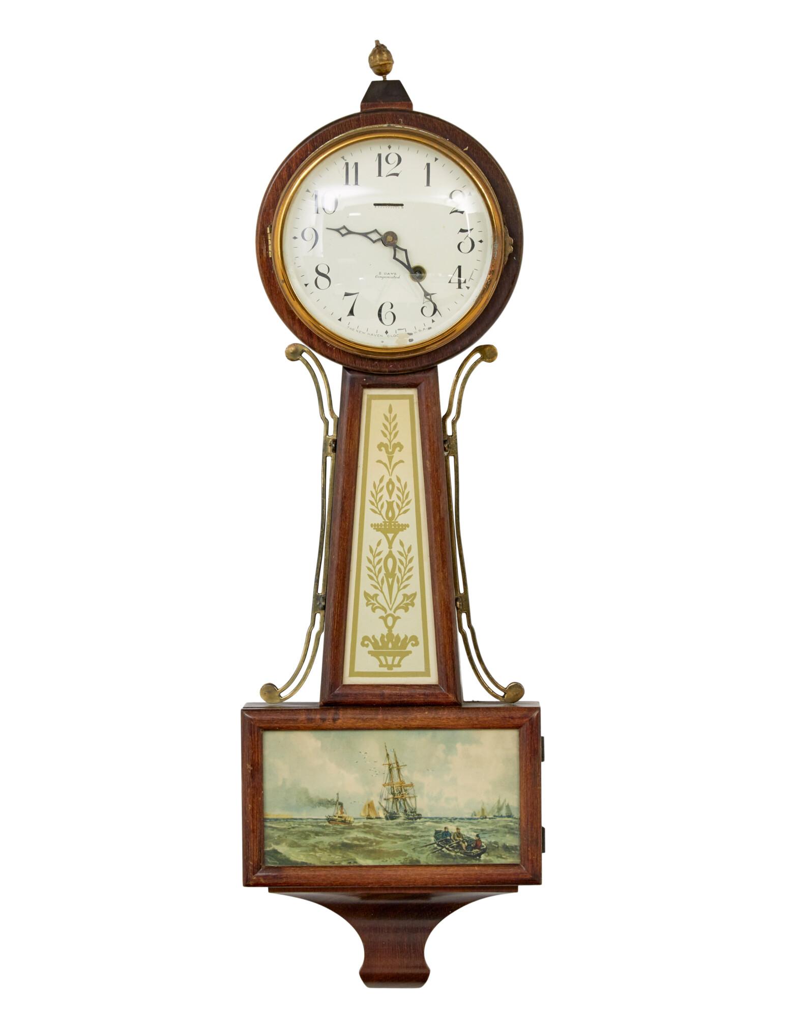 Early 20th Century New Haven Banjo Wall Clock (1 of 6)