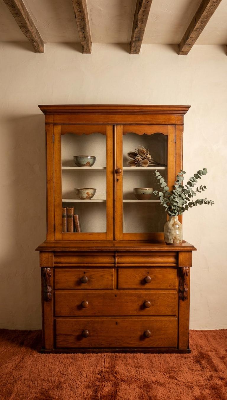 Antique Bookcase on Chest of Drawers (1 of 14) Antique Bookcase on Chest of Drawers (1 of 14)