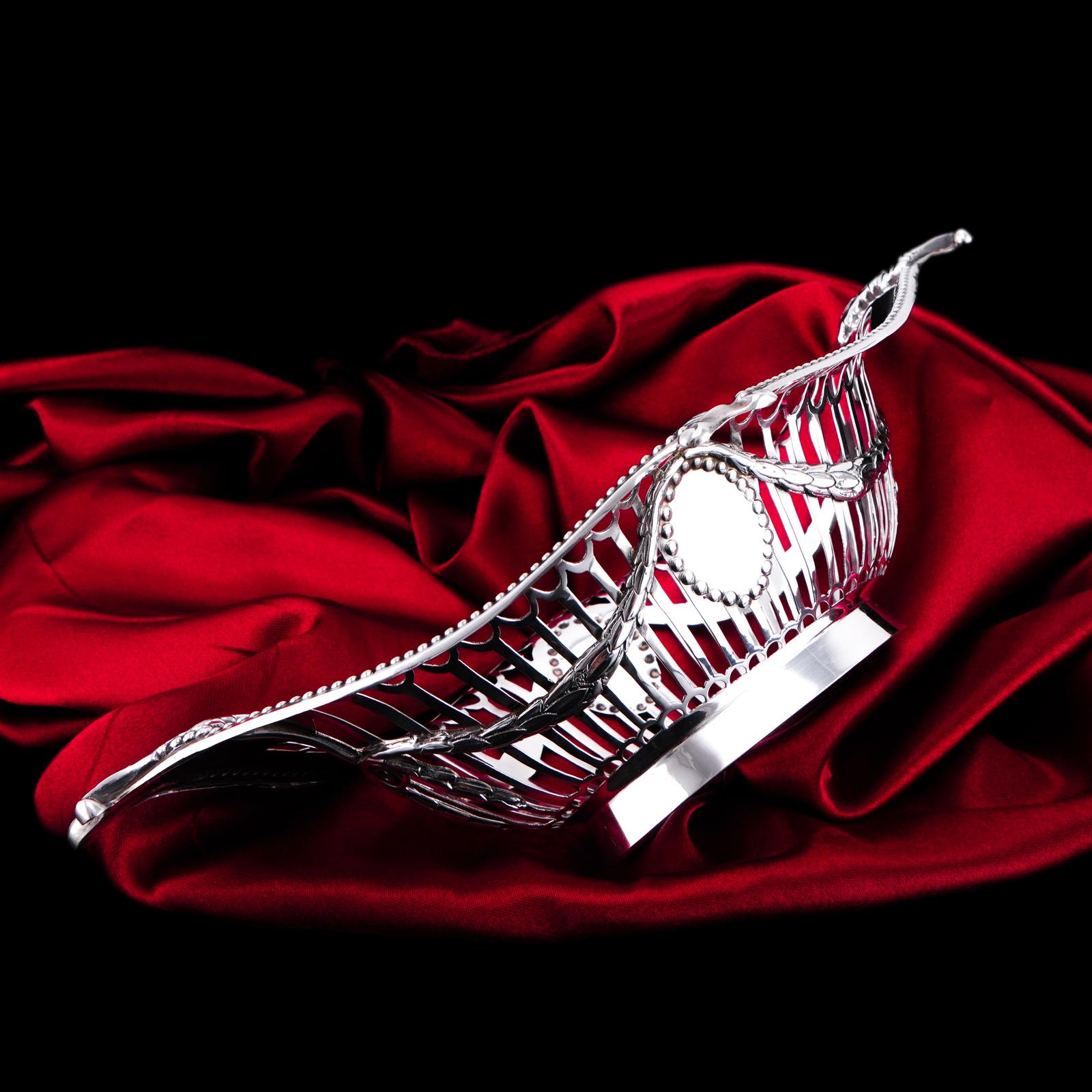 Antique Victorian Solid Silver Basket in Neoclassical Style - William Hutton & Sons 1899 (1 of 17)