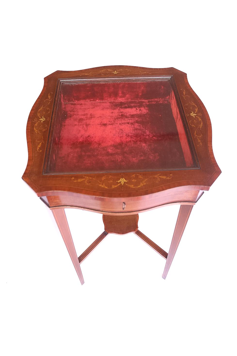 Mahogany Bijouterie Cabinet Edwards & Roberts (1 of 8)