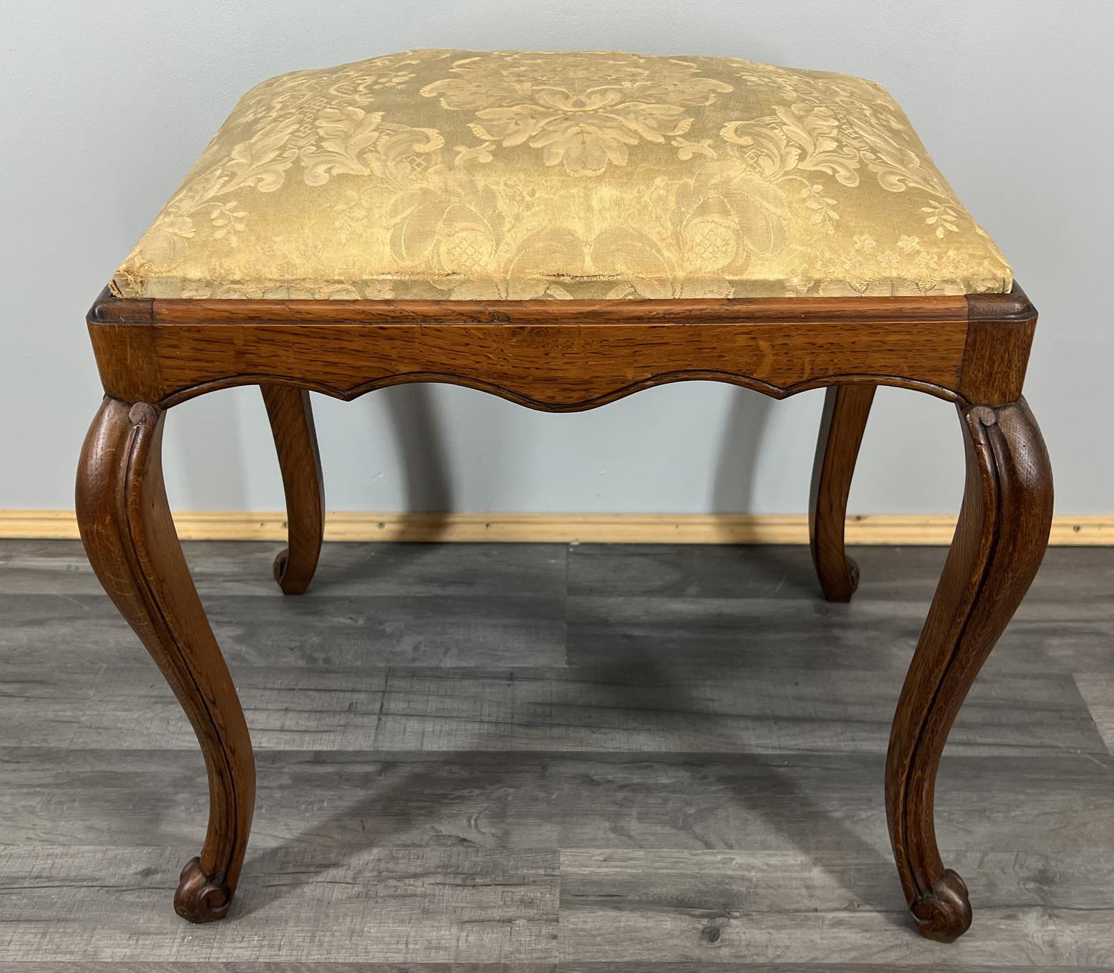 French Antique Footstool Dressing Table Stool Carved Wood (1 of 4) French Antique Footstool Dressing Table Stool Carved Wood (1 of 4)
