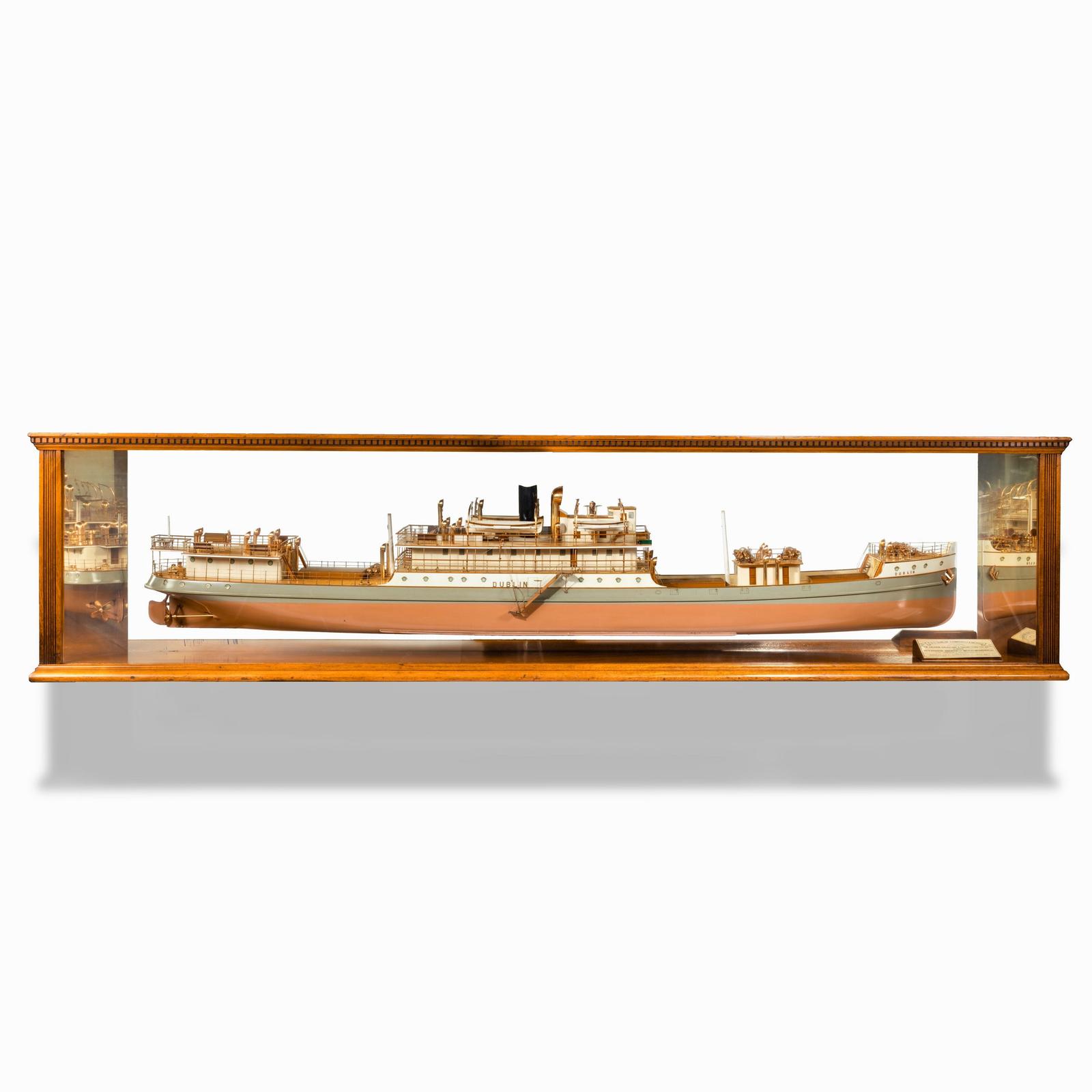 Cased Ship’s Boardroom Model of Three Sister Ships (1 of 9) Cased Ship’s Boardroom Model of Three Sister Ships (1 of 9)
