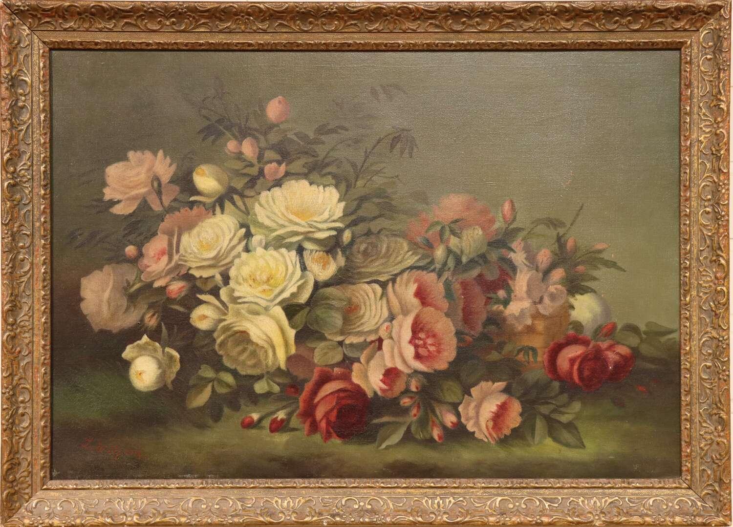 Still Life Study of Flowers - L. Wilford (1 of 3)