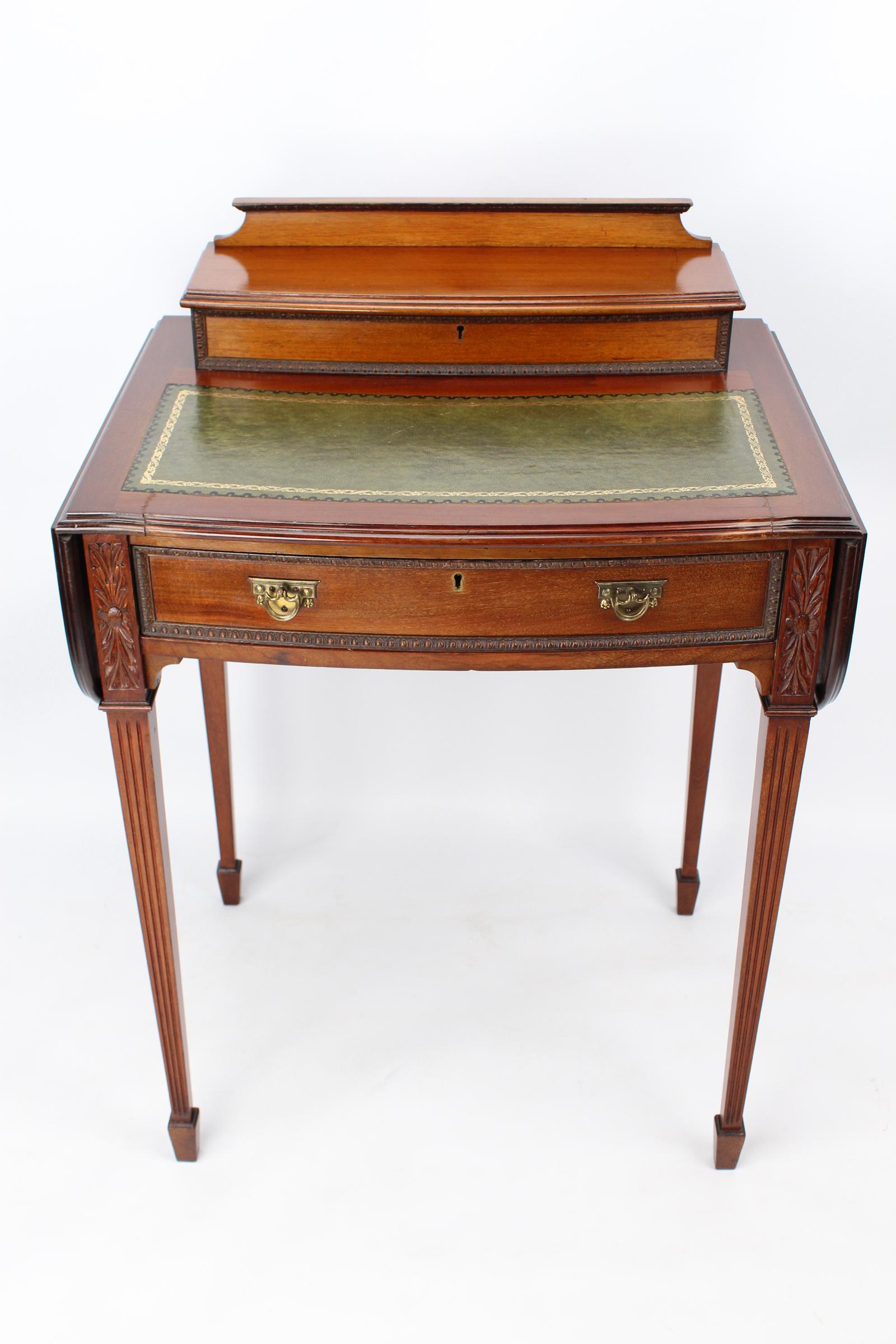 Small Antique Mahogany Ladies Writing Desk by CV Smith (1 of 18)