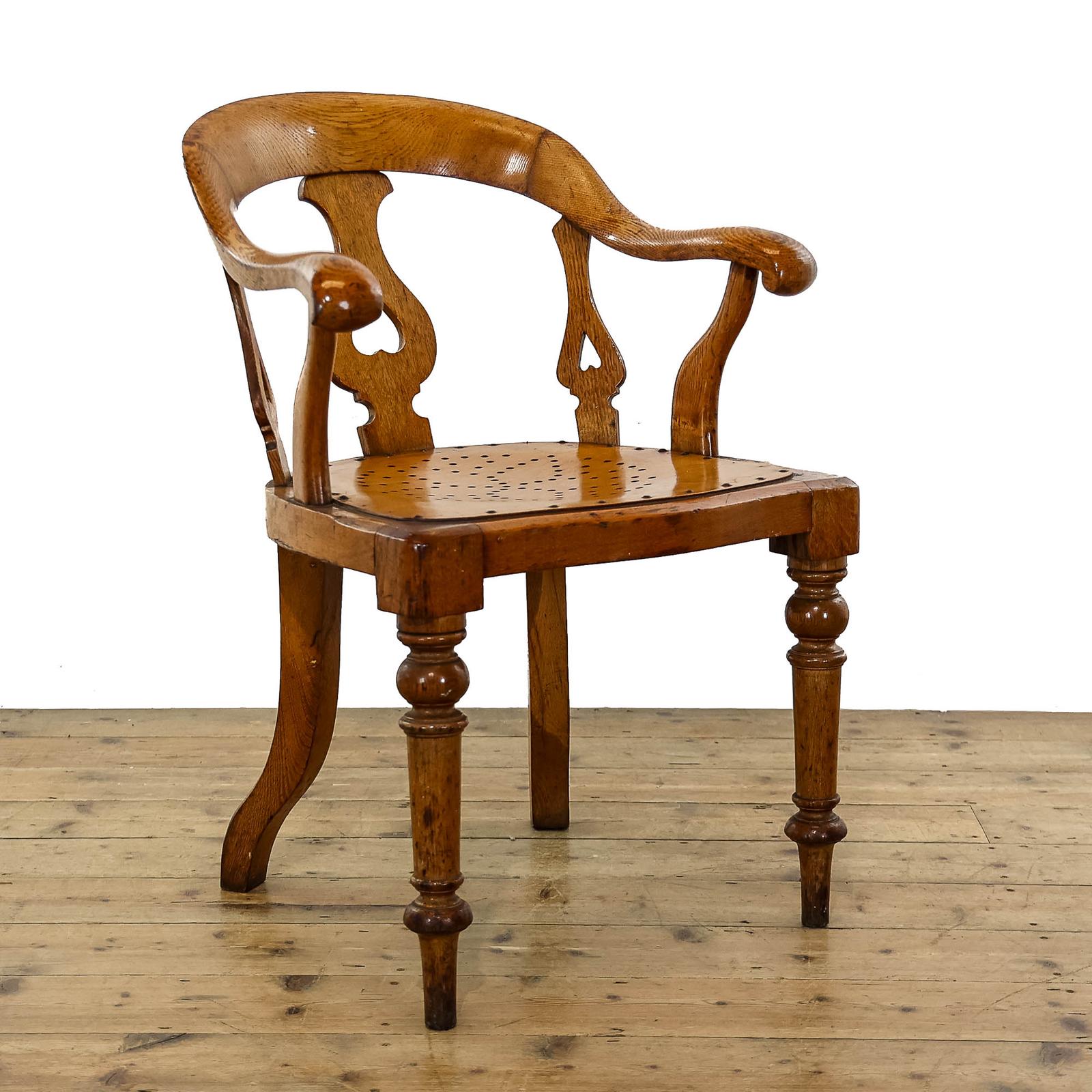 Antique Oak Captains Armchair (1 of 9) Antique Oak Captains Armchair (1 of 9)