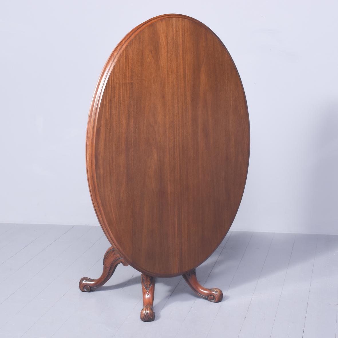 Victorian Mahogany Oval Top Breakfast Table (1 of 7)