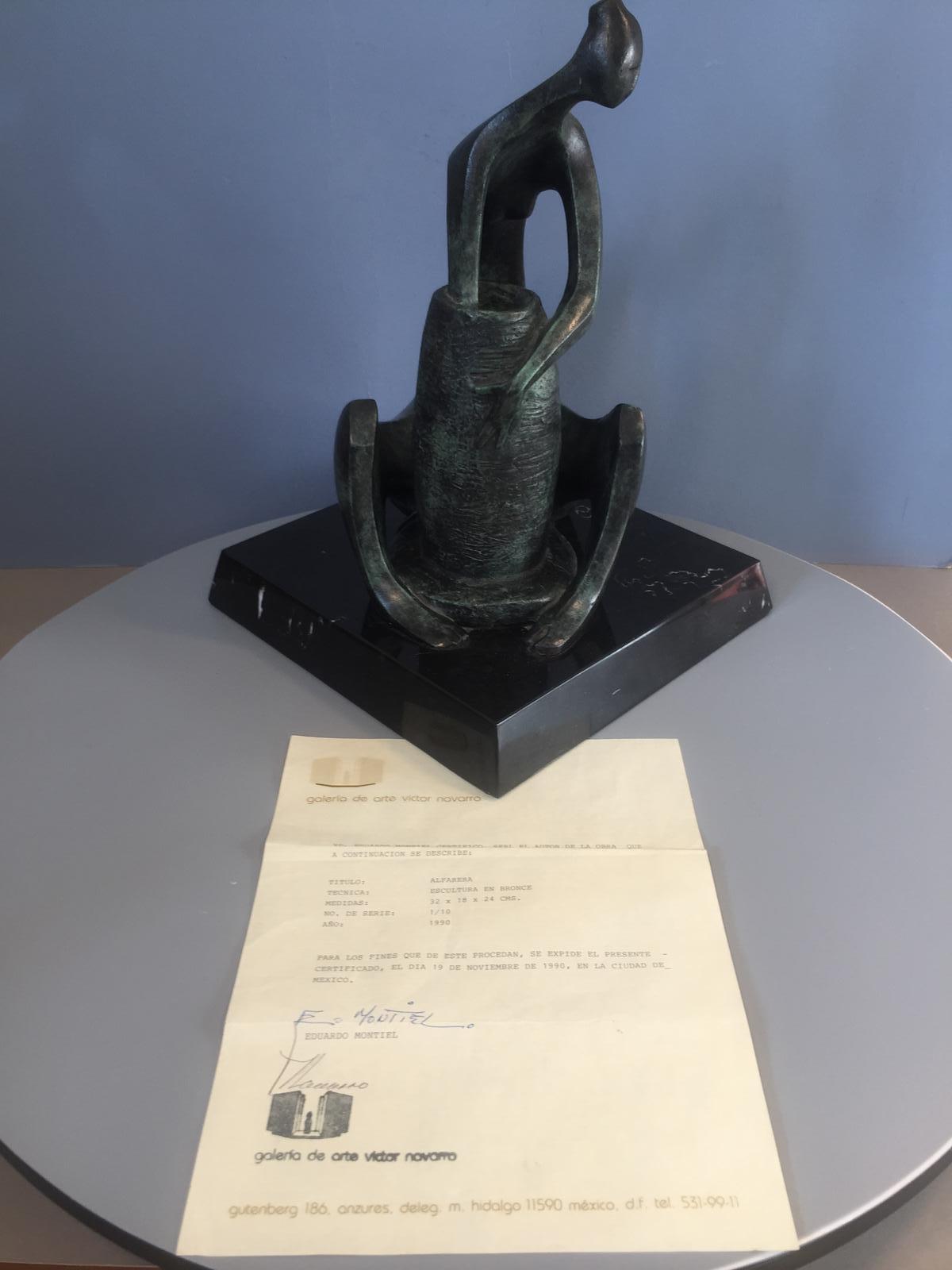 Edouardo Montiel Contemporary Bronze "Alfarera" (1 of 7) Edouardo Montiel Contemporary Bronze "Alfarera" (1 of 7)