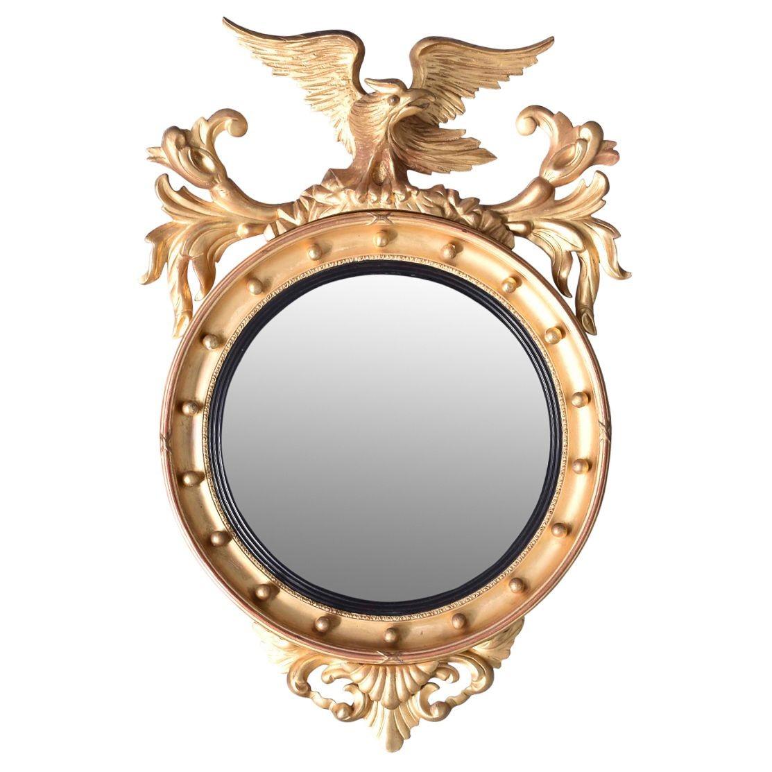 Regency Style Gilt Convex Mirror c.1880 (1 of 6) Regency Style Gilt Convex Mirror c.1880 (1 of 6)