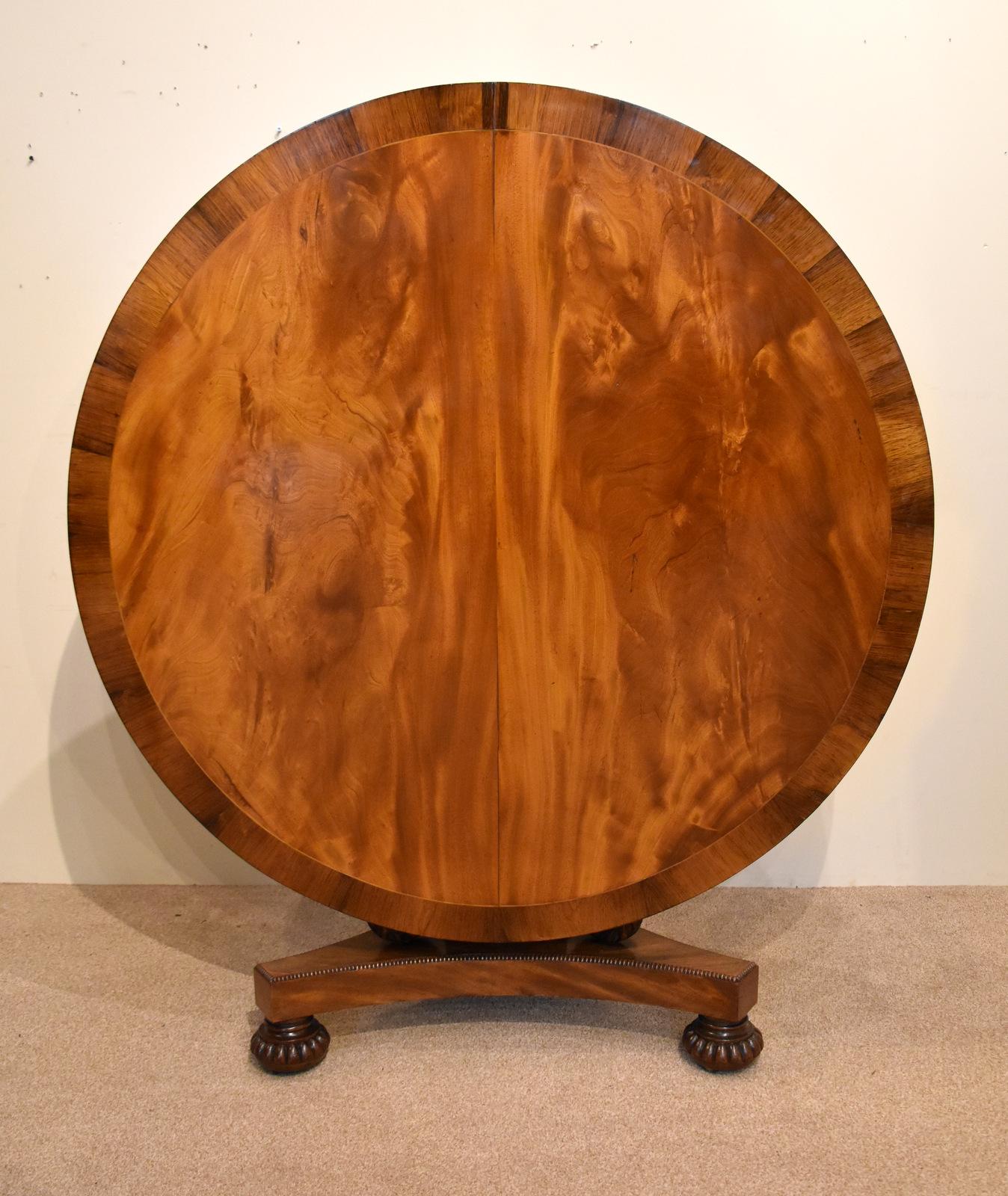 Regency Flamed Mahogany Breakfast Table (1 of 11) Regency Flamed Mahogany Breakfast Table (1 of 11)