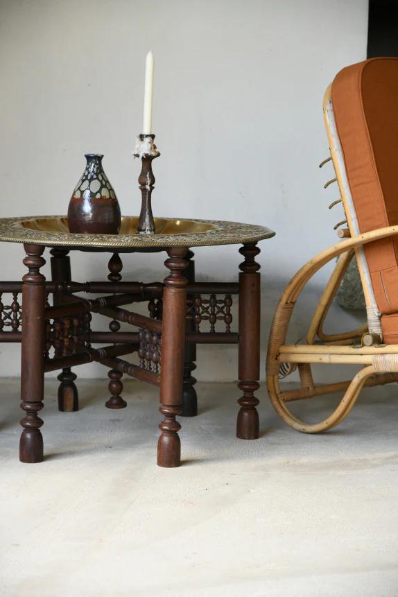 Eastern Brass Tray Table (1 of 7)