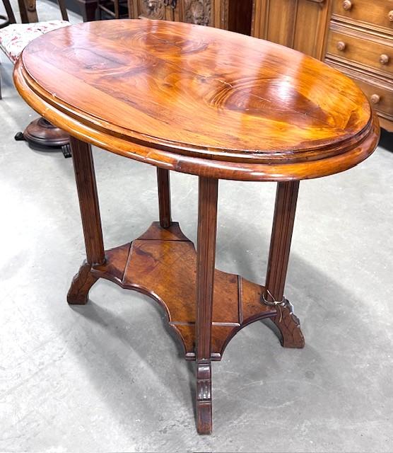 Wonderful Victorian Walnut Oval Occasional Table (1 of 6)