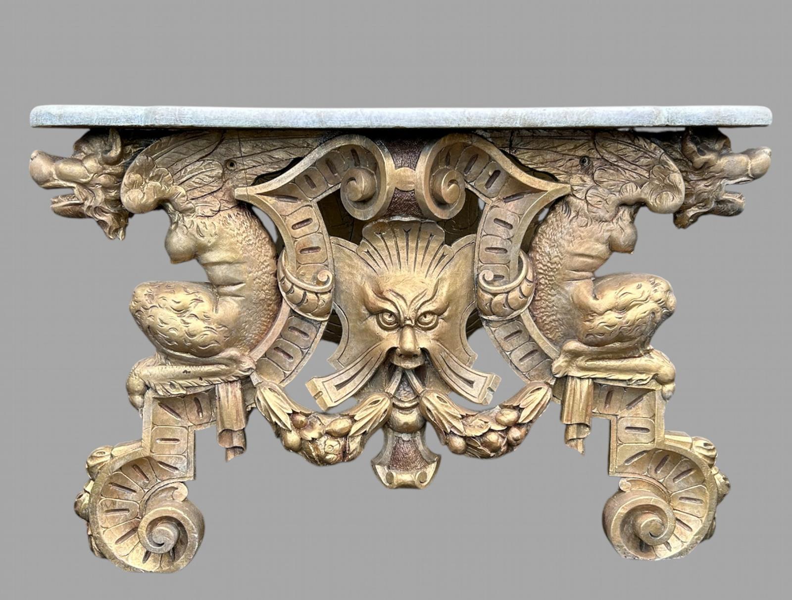 19th Century Hand Painted Heavily Carved Flemish Decorative Table (1 of 9) 19th Century Hand Painted Heavily Carved Flemish Decorative Table (1 of 9)