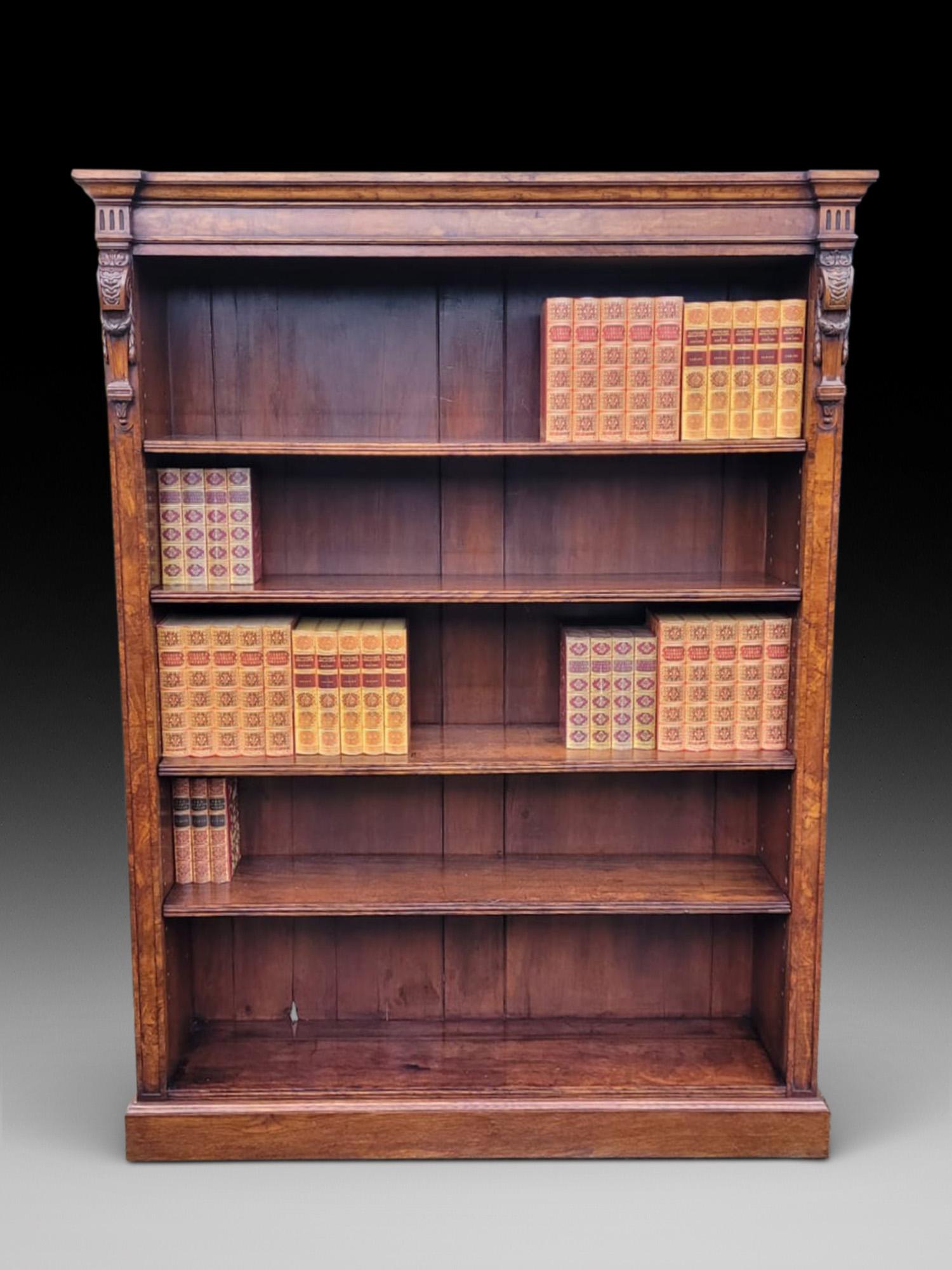 Pollarded Oak Open Bookcase (1 of 4)