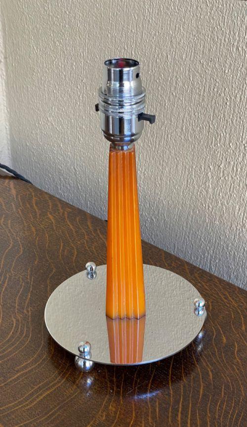 Art Deco Amber Bakelite And Chrome Table Lamp (1 of 3) Art Deco Amber Bakelite And Chrome Table Lamp (1 of 3)