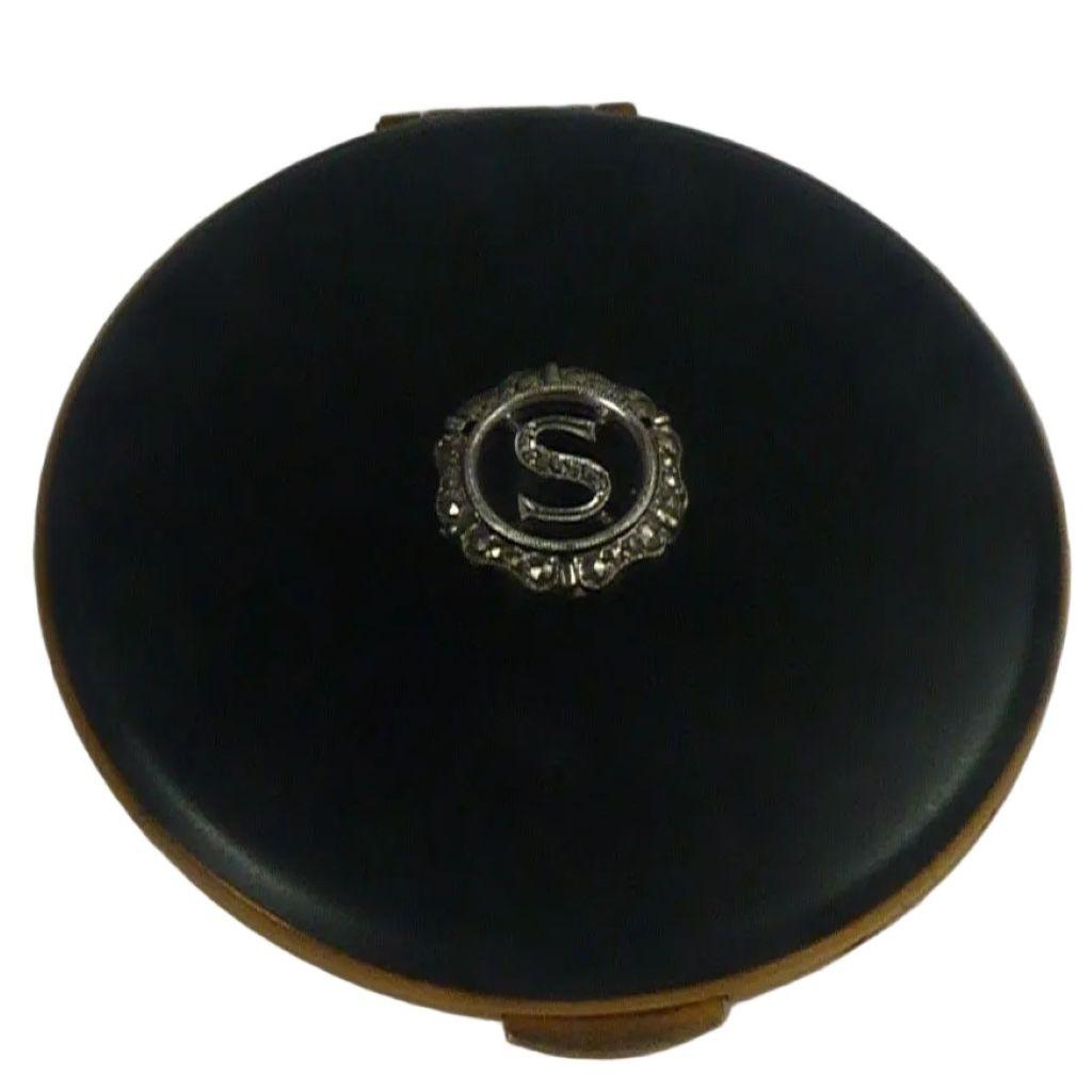 S Monogram Vintage Kigu Compact Mirror (1 of 7) S Monogram Vintage Kigu Compact Mirror (1 of 7)