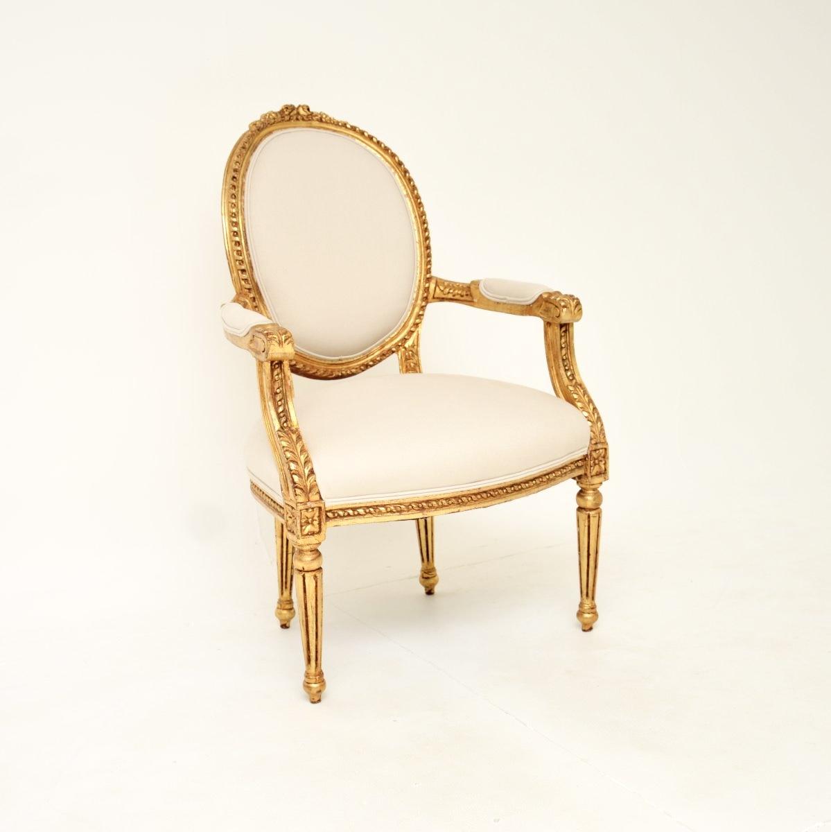 French Giltwood Salon Chair (1 of 11) French Giltwood Salon Chair (1 of 11)