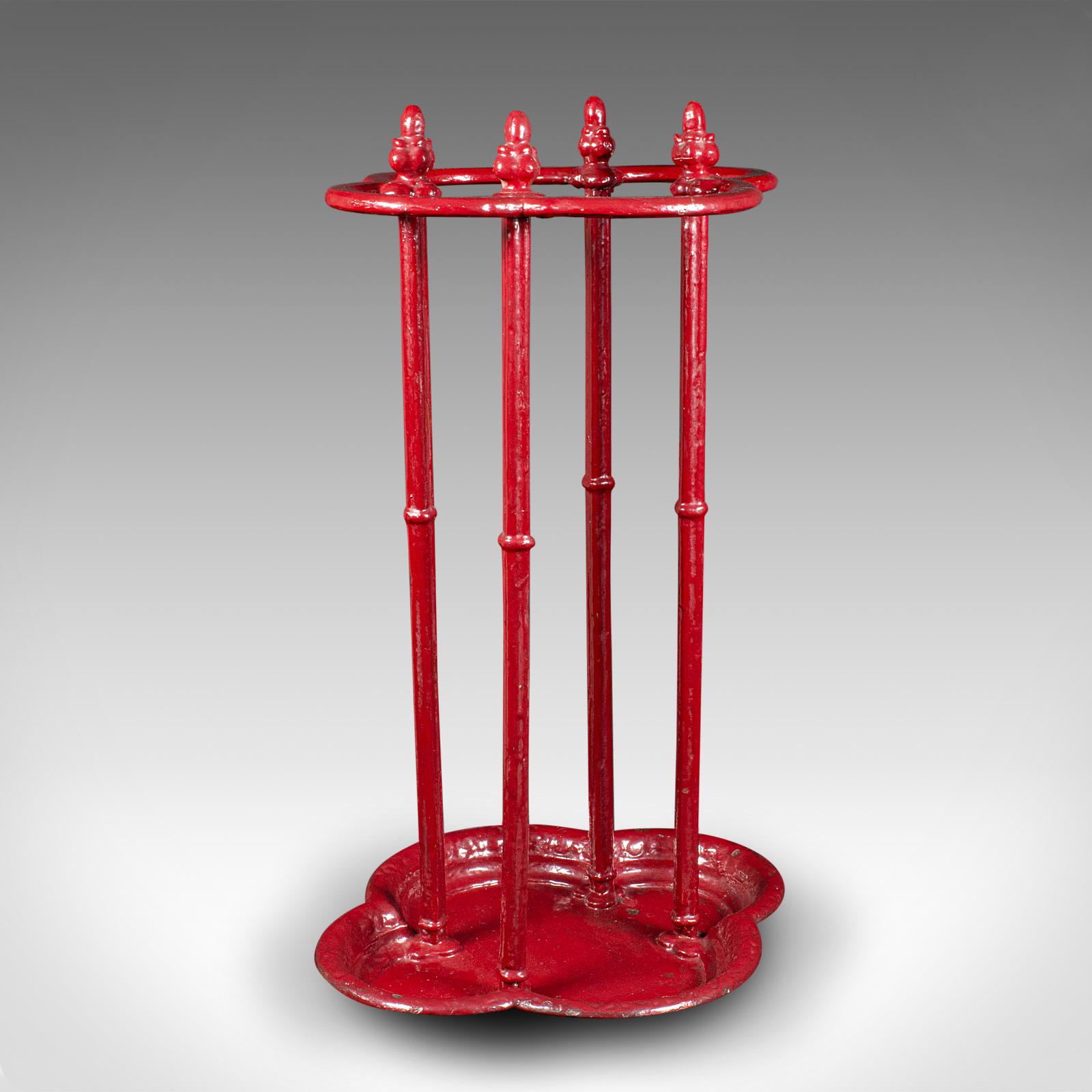 Antique Decorative Stick Stand, English Cast Iron Umbrella Rack, Victorian c.1850 (1 of 8)