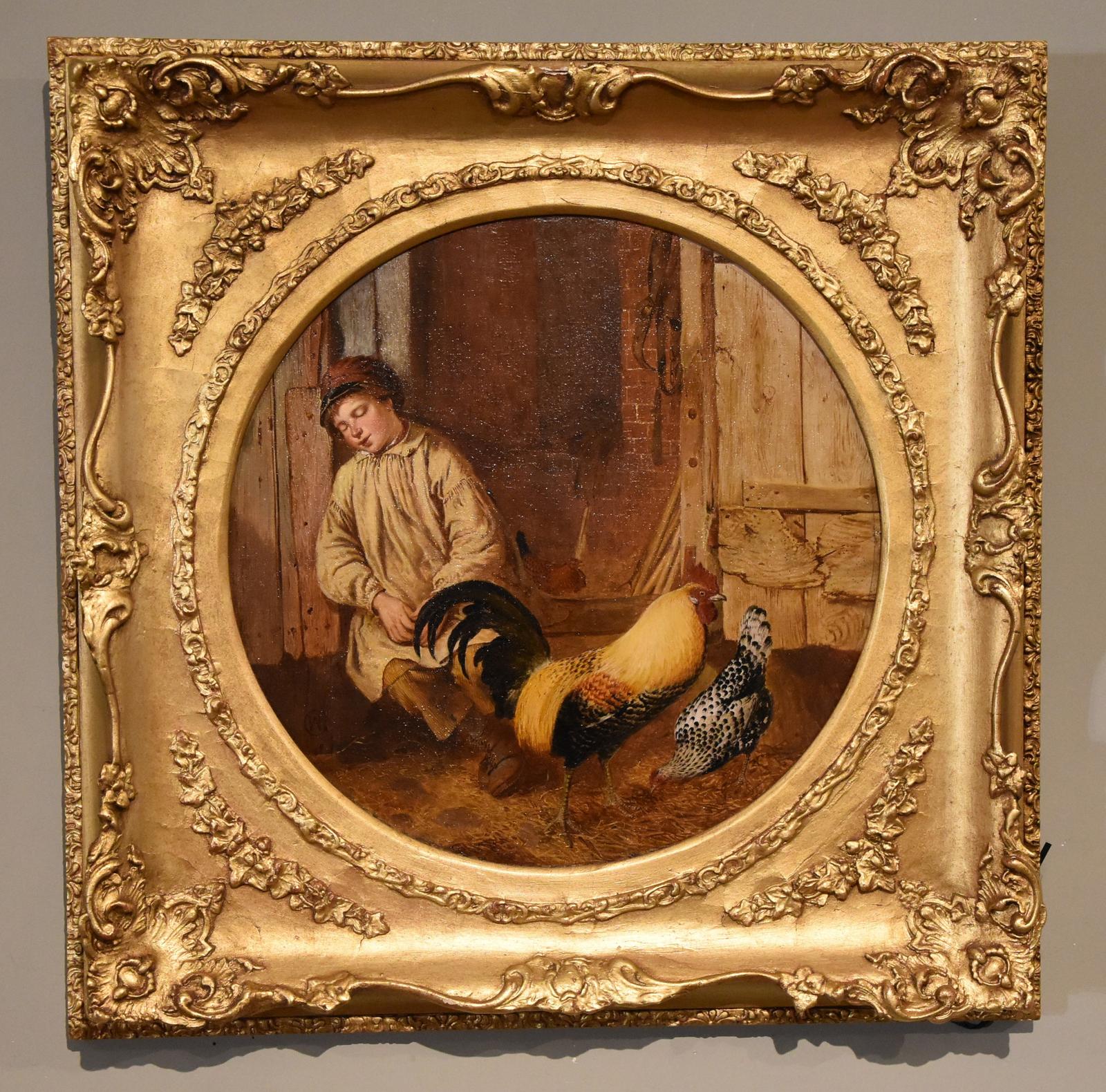 Oil Painting by Alfred Henry Green "The Midday Break" (1 of 6) Oil Painting by Alfred Henry Green "The Midday Break" (1 of 6)