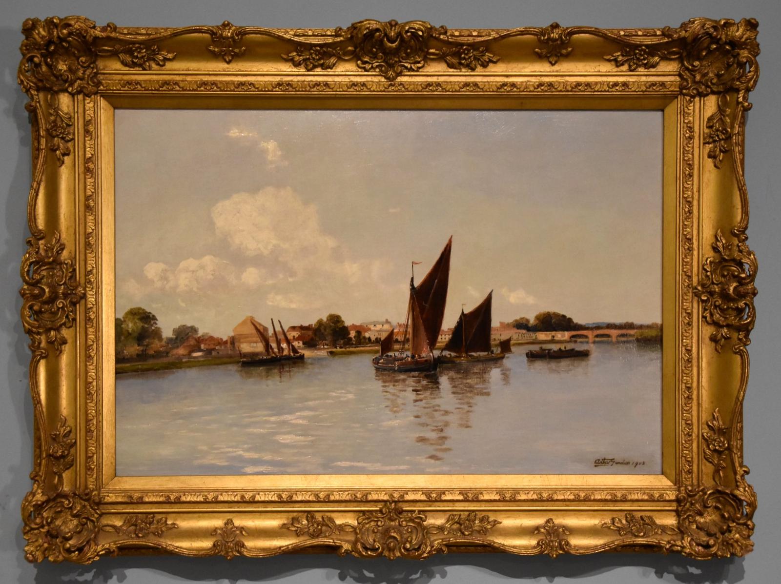 Oil Painting by Gordon A Meadows - Barnes on Thames (1 of 6)