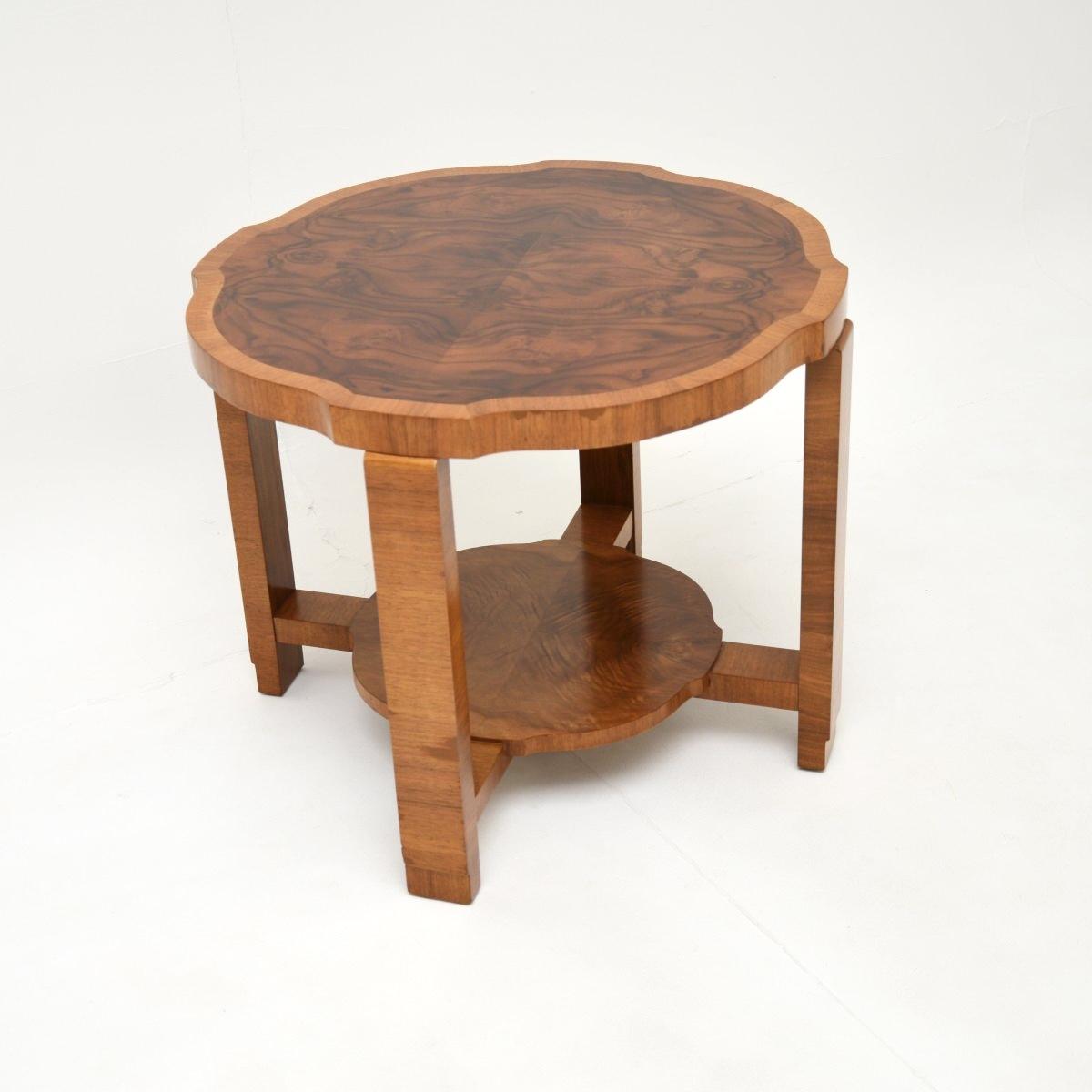 Art Deco Figured Walnut Occasional / Coffee Table (1 of 6)