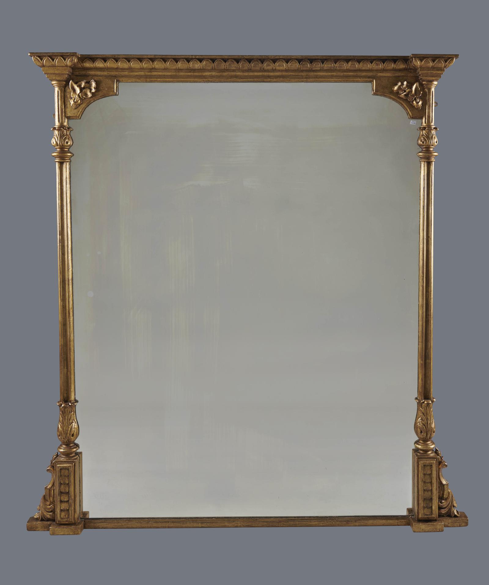 Stunning Large English Victorian Gilt Overmantle Mirror (1 of 6) Stunning Large English Victorian Gilt Overmantle Mirror (1 of 6)