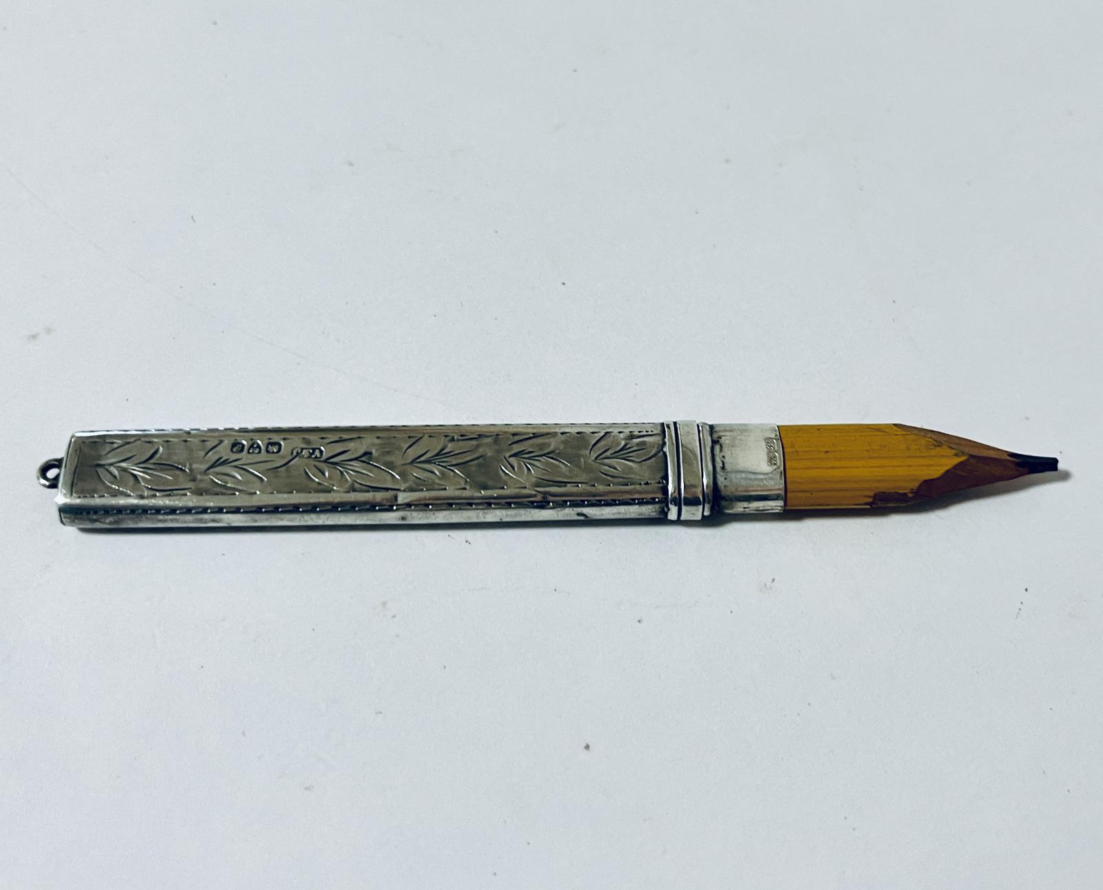 Antique Silver Pencil Holder (1 of 8) Antique Silver Pencil Holder (1 of 8)