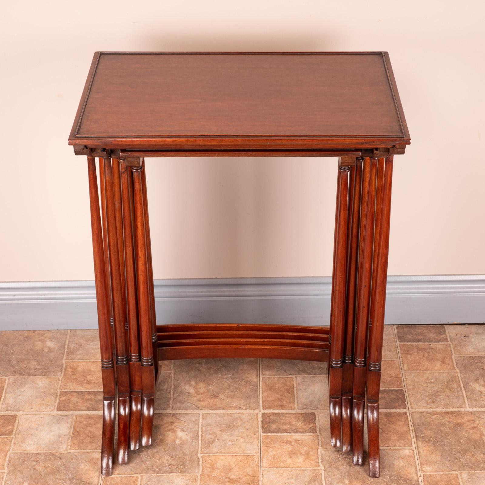 Good Quality Mahogany Quartetto Nest of Tables (1 of 22)