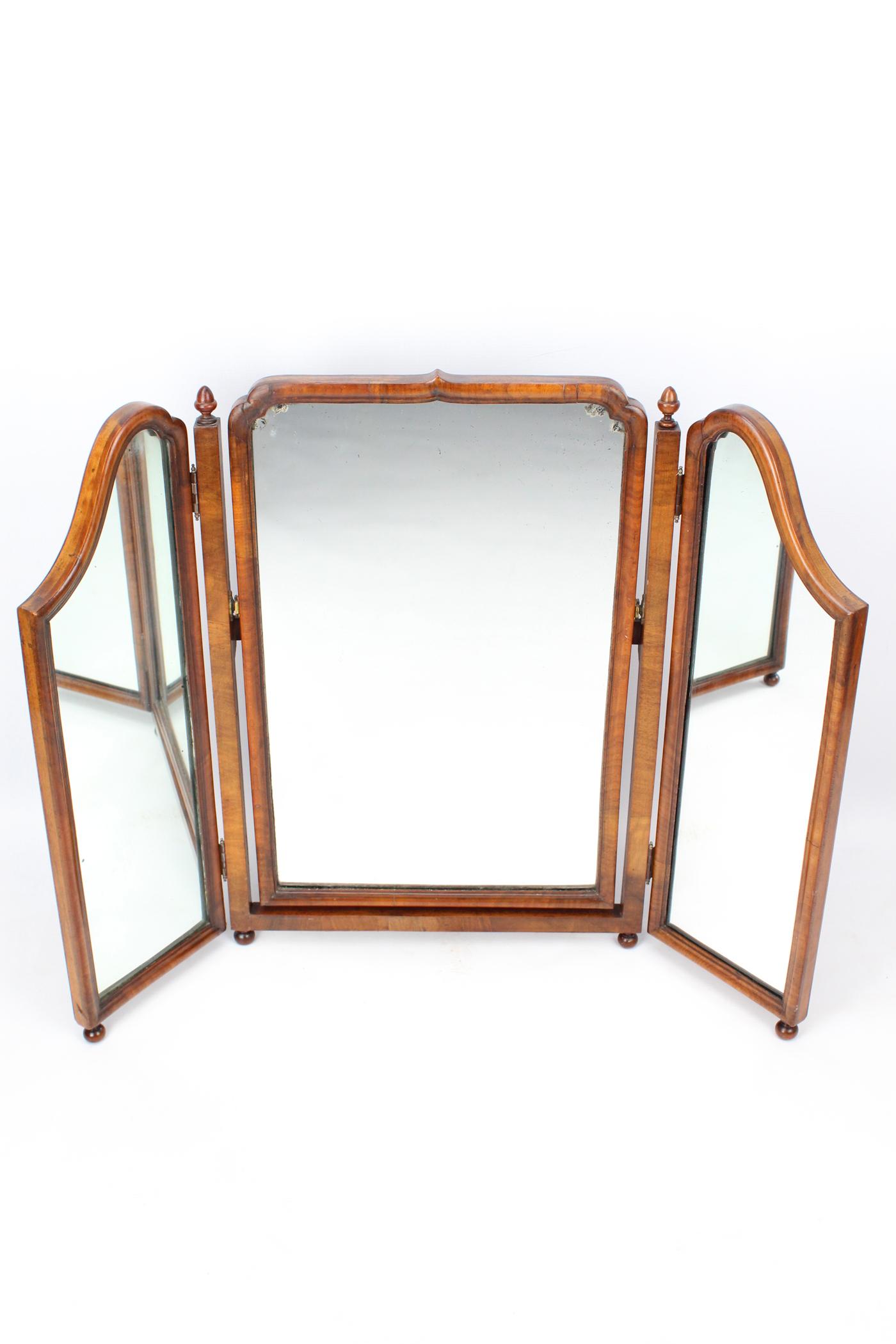 Walnut Triptych Dressing Table Mirror (1 of 13) Walnut Triptych Dressing Table Mirror (1 of 13)