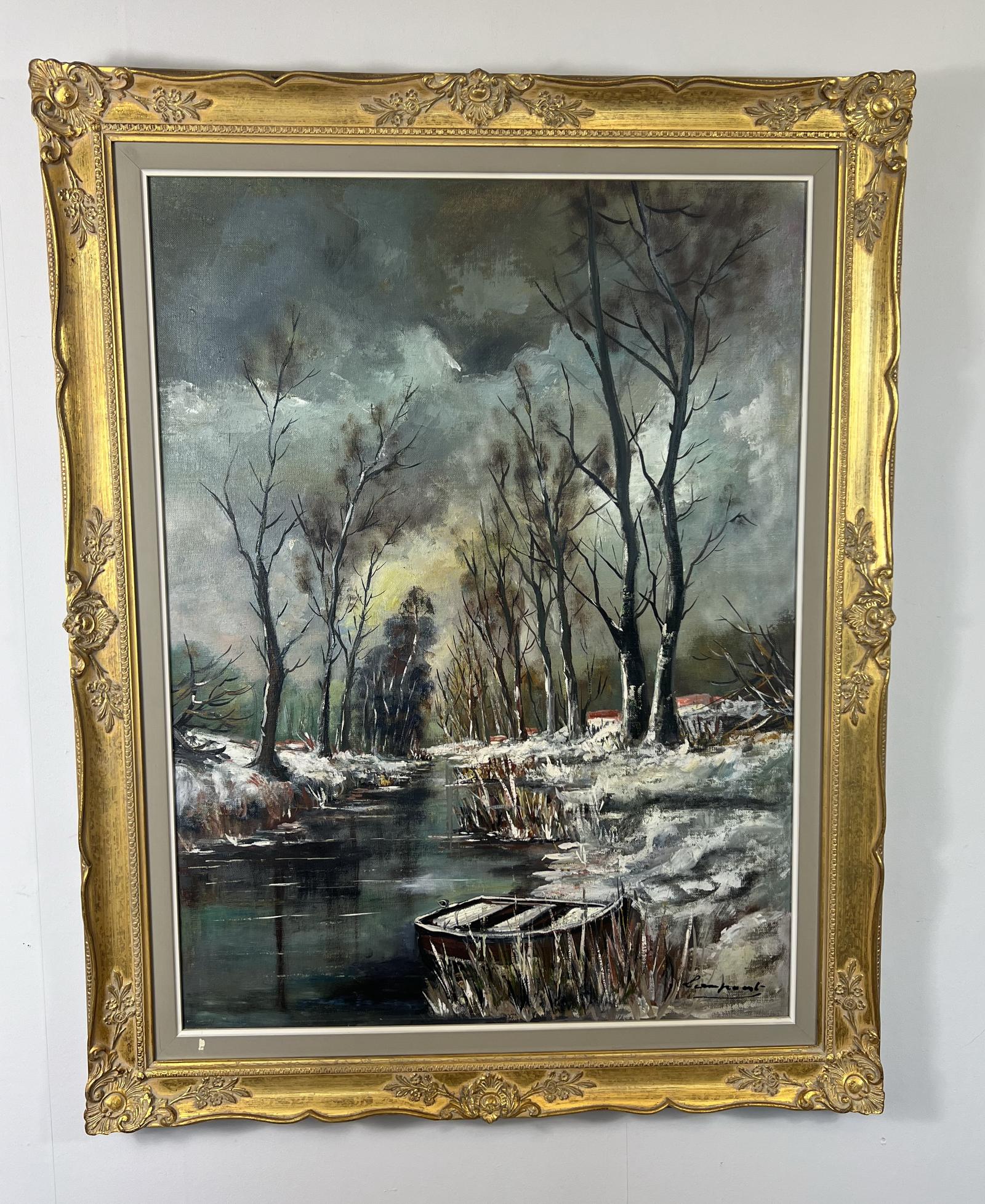 French Vintage Oil Painting in Frame (1 of 10) French Vintage Oil Painting in Frame (1 of 10)