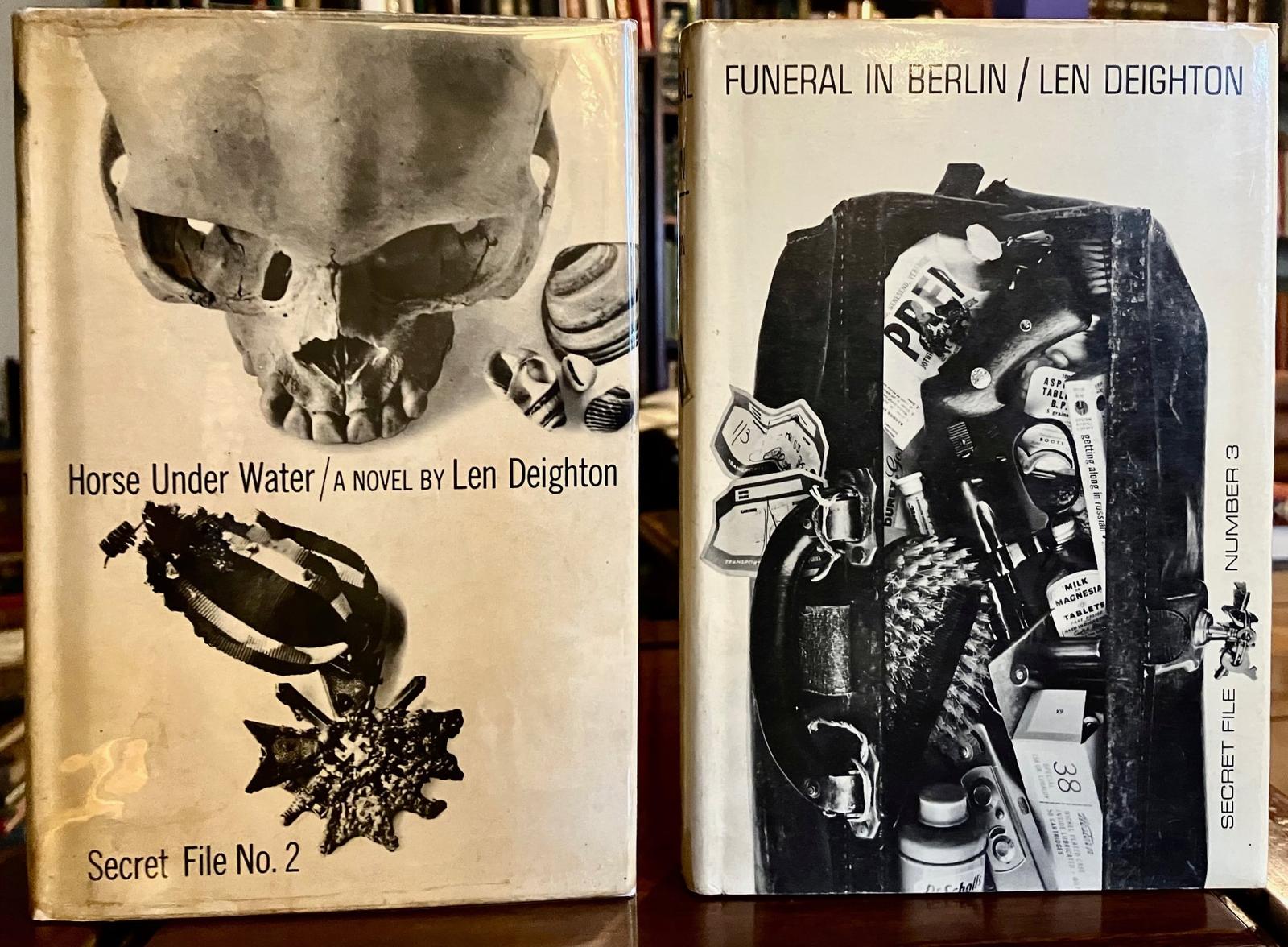 1960's Len Deighton Horse Under & Water Funeral in Berlin 1st Ed 2 Vols + Jackets (1 of 5)