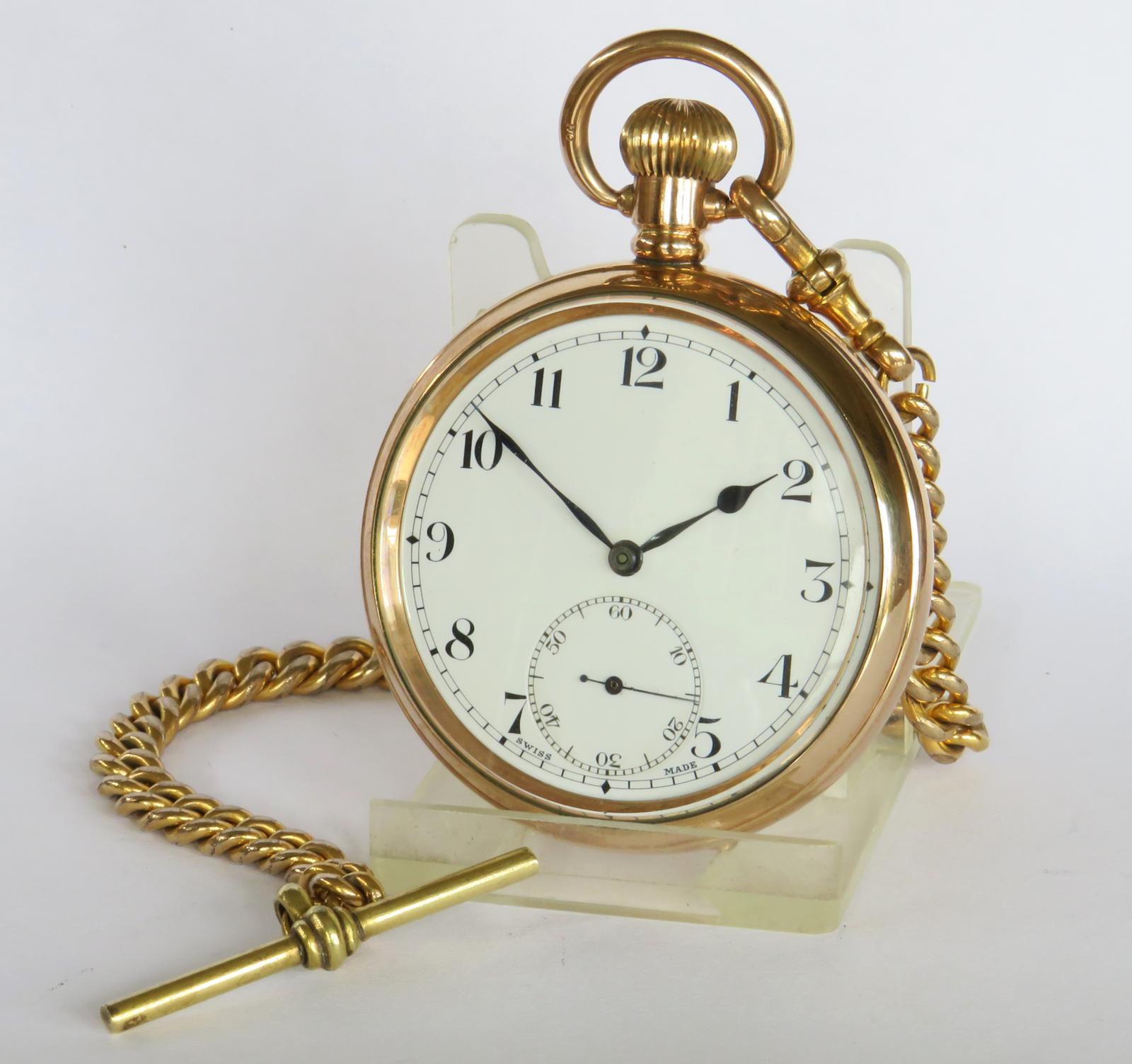 Pocket Watch : Antique 1920s Syren Pocket Watch and Chain (1 of 5)