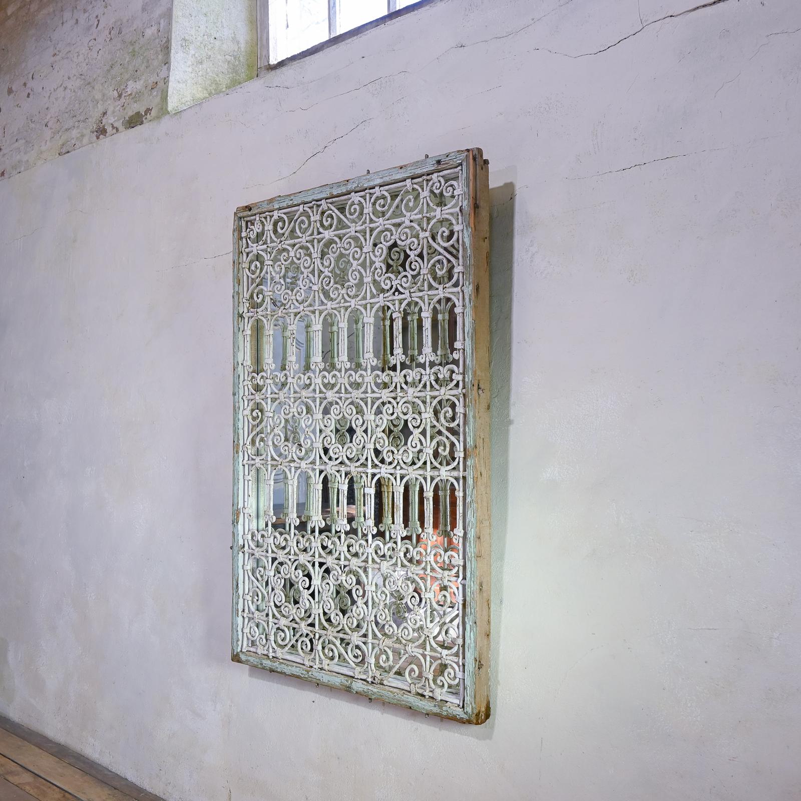 19th Century French Wrought Iron Mirror - Garden (1 of 15)