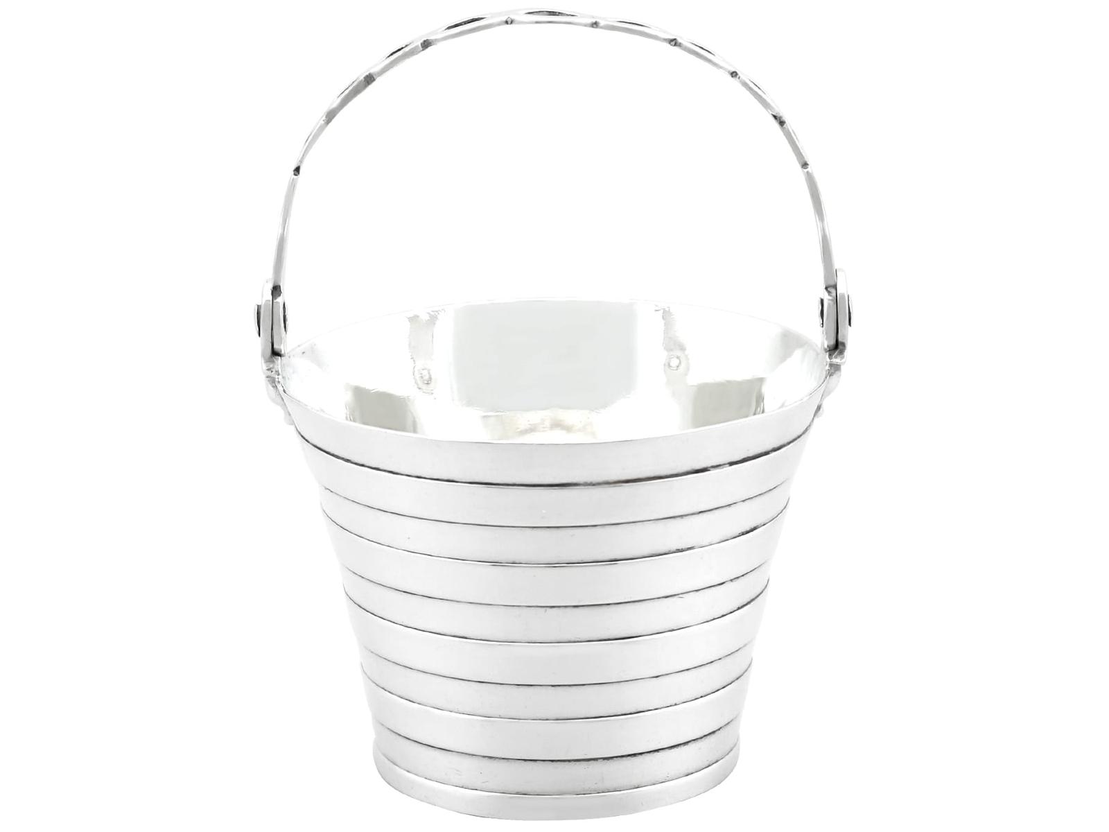 Antique George II Sterling Silver Cream Pail 1752 (1 of 8)