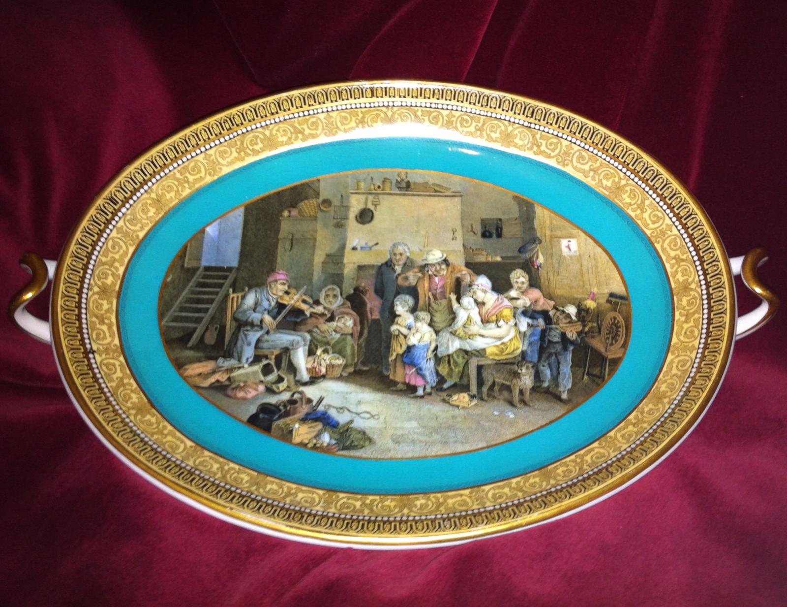 Prattware Footed Tray c.1860 (1 of 5)