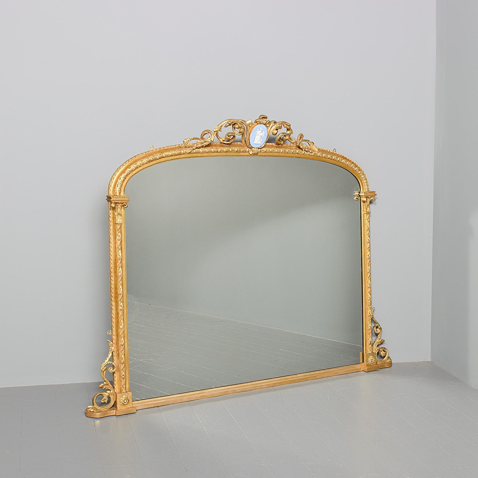 Edinburgh Made Gilded Overmantel Mirror (1 of 8) Edinburgh Made Gilded Overmantel Mirror (1 of 8)