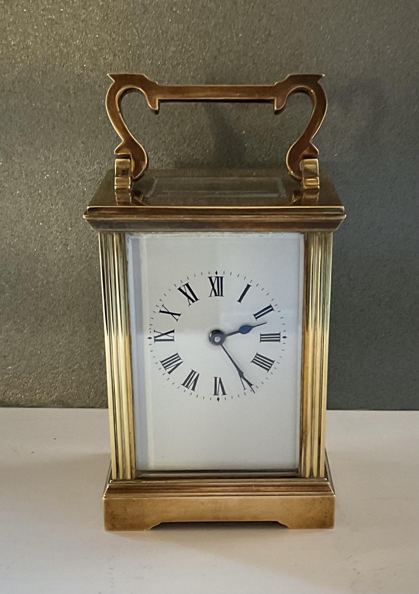 Brass 8 Day Timepiece Carriage Clock (1 of 1) Brass 8 Day Timepiece Carriage Clock (1 of 1)