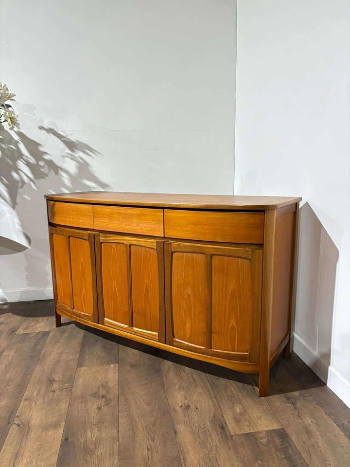 Mid Century Teak Nathan Bow Fronted Sideboard (1 of 21)