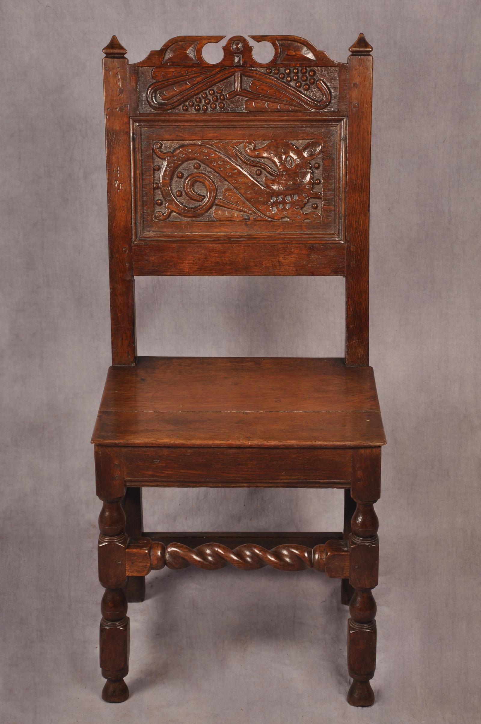 17th Century Oak Lancashire Chair (1 of 11)