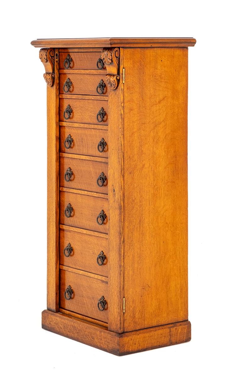 Victorian Blonde Oak Wellington Chest (1 of 8) Victorian Blonde Oak Wellington Chest (1 of 8)