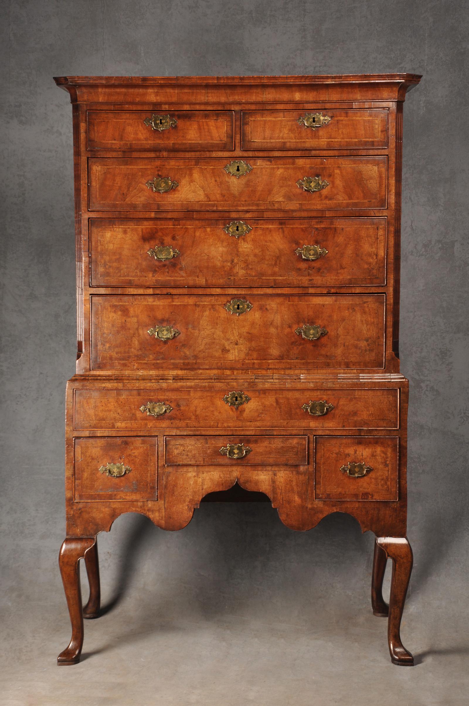 Fine Early 18th Century Walnut Chest On Stand (1 of 16)