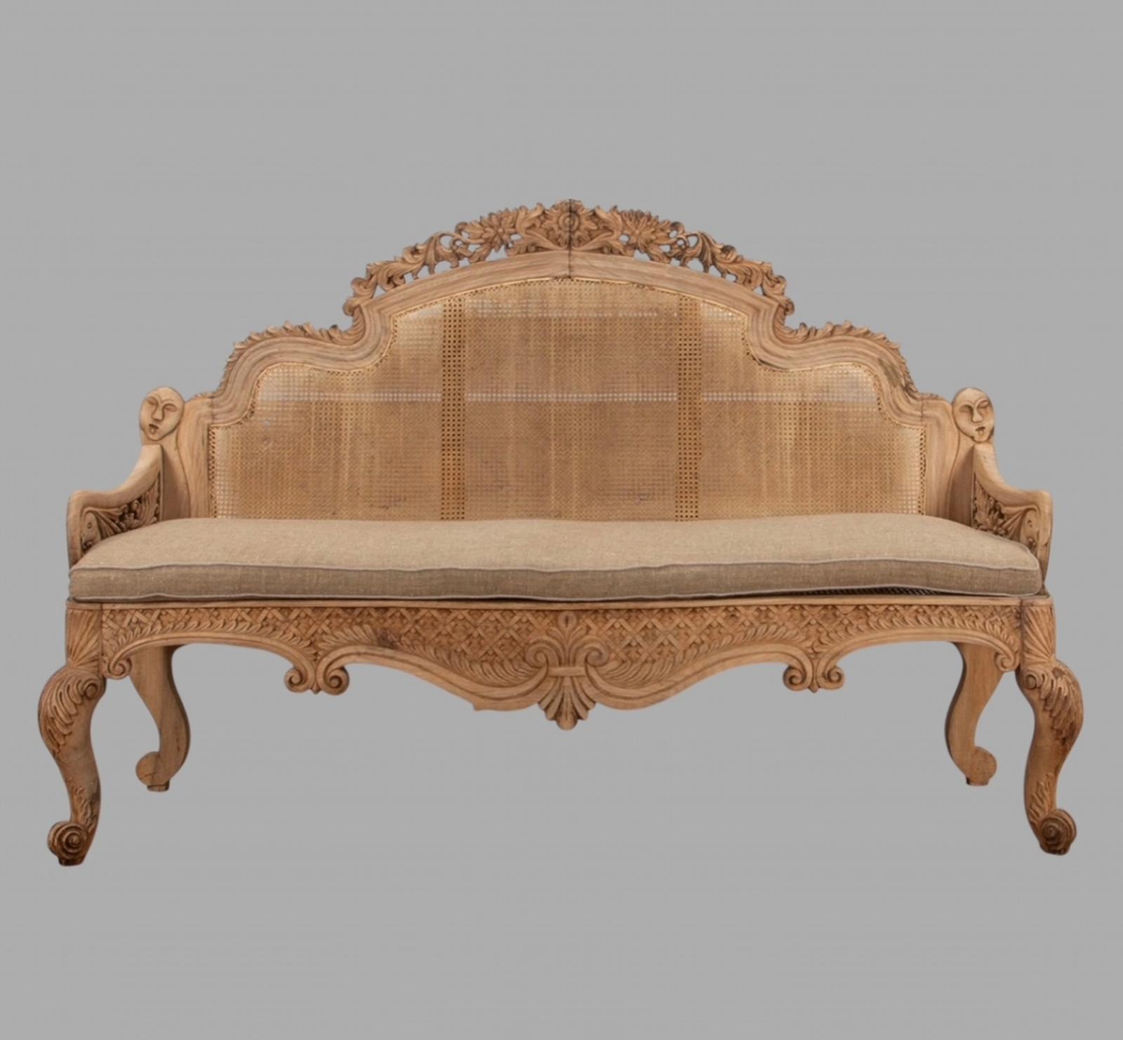 A Fabulous 19thc Anglo Indian Bleached Settee C1825 (1 of 5) A Fabulous 19thc Anglo Indian Bleached Settee C1825 (1 of 5)